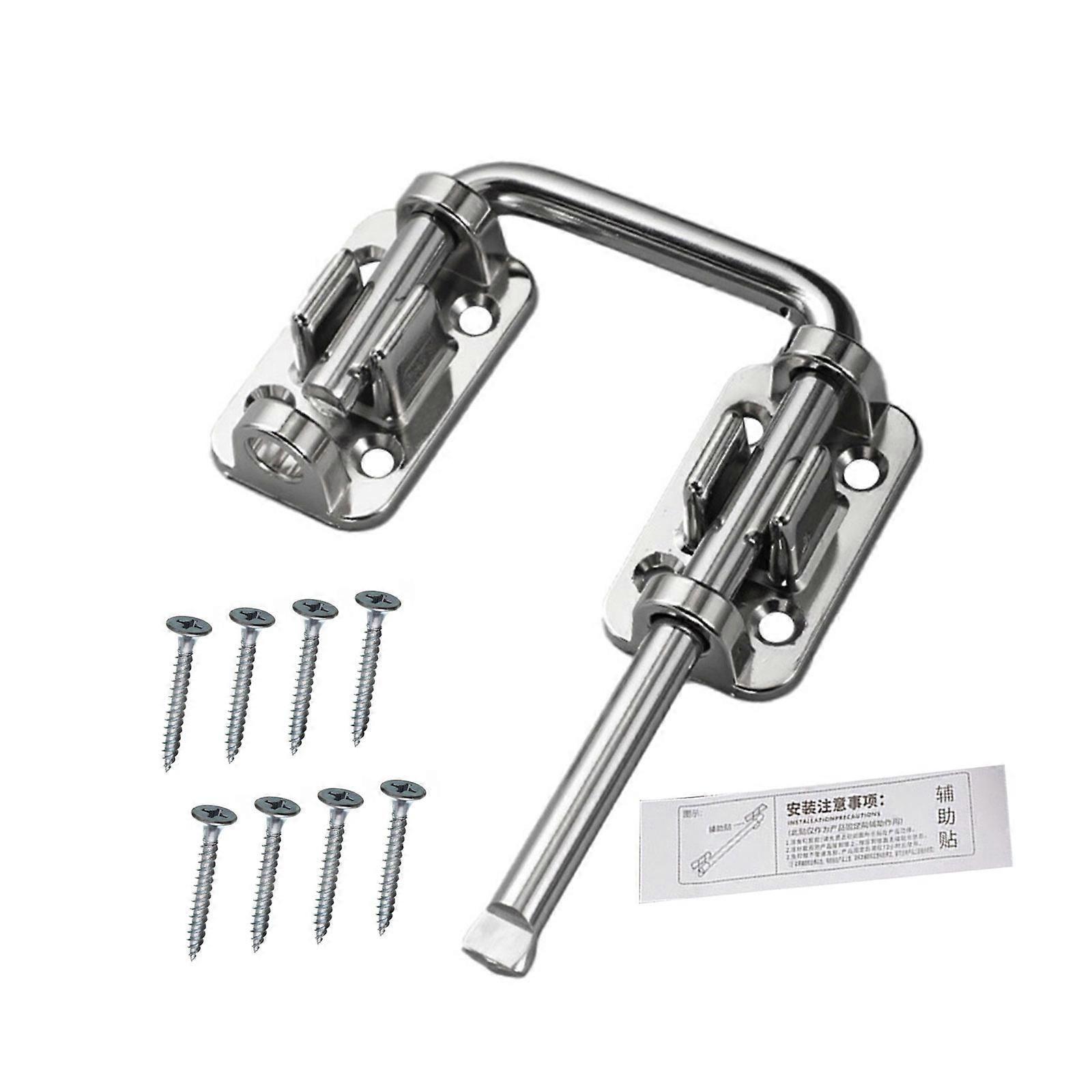 Childproof Door Security Latches Heavy Gauges 180 Degree Rotates  Motion Includes 8 rusts Resistant Mounting Screws for Home Multicolor