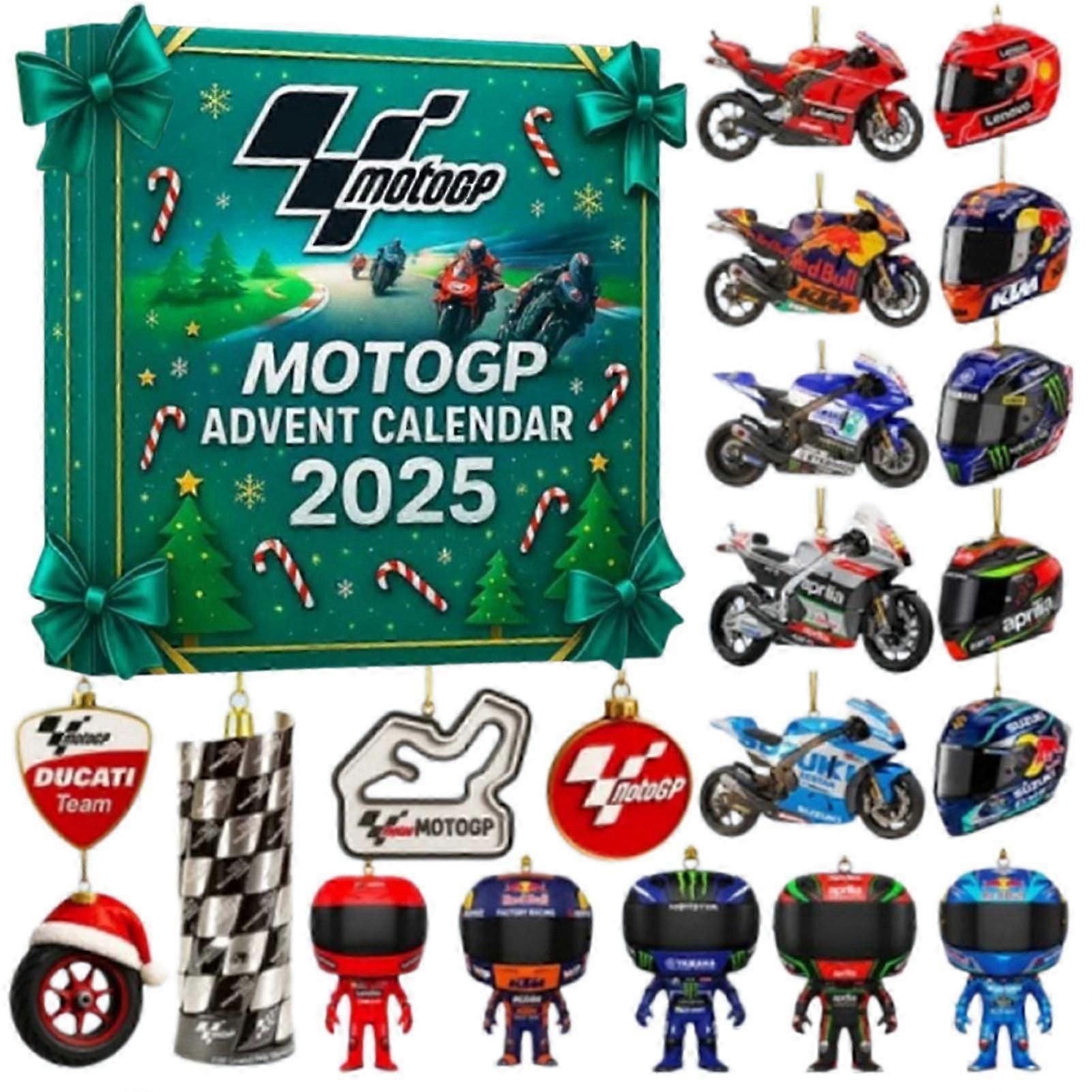 Adventní kalendář MotoGP 2025 s 2D letadly – ​​20 dní překvapení, perfektní vánoční dárek pro děti, chlapce i dívky