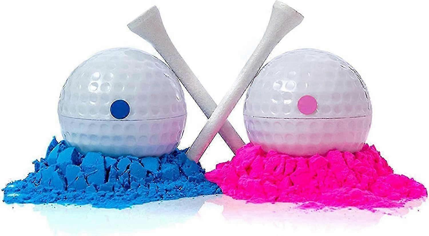 Gender Reveal Exploding Golf Ball Set – Pink & Blue