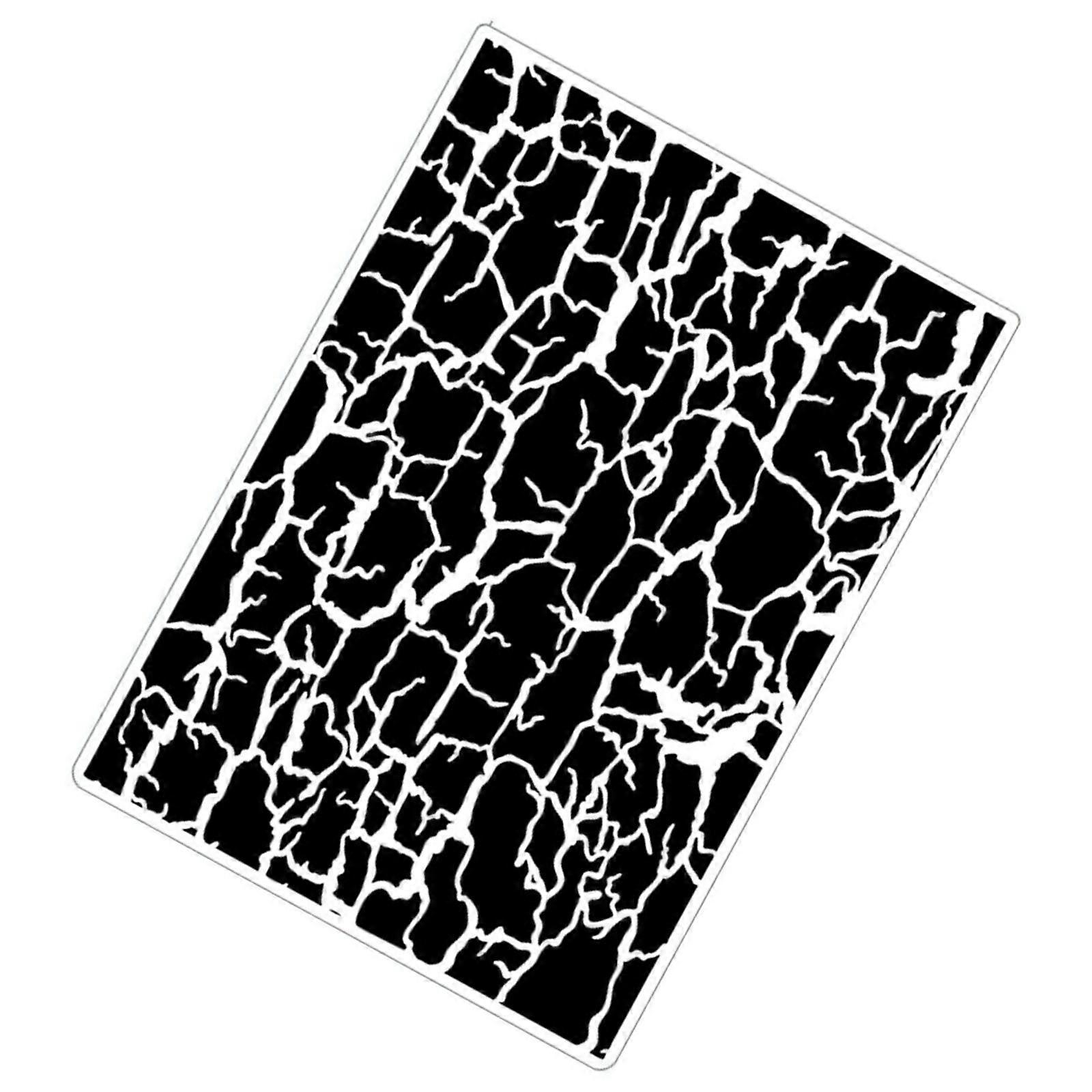 Craft Embossing Tool With Pattern Sturdy Plastic Template for Card Designs Multicolor