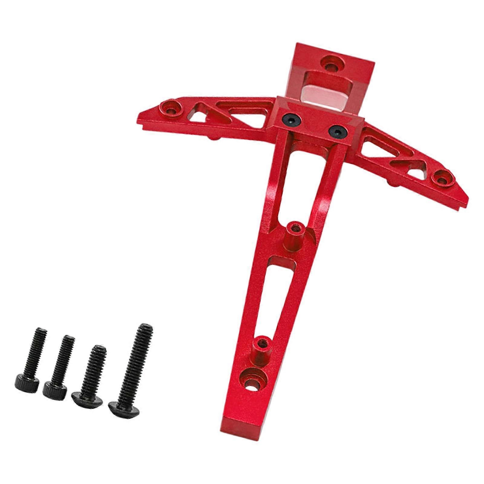 Multipurpose Aluminum Alloy Front Upper Chassis Support Accessory for Improved Performances In 1/10 Scale Toy Models  Red