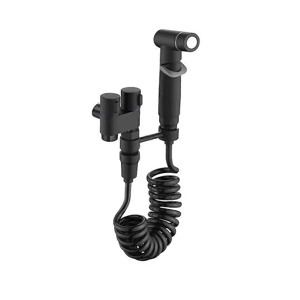 1-In-2-Out Dual Control Valve Mini Multi-Function Faucet Mini Shower Pressure Bathroom Faucet Kit for Bidet and Shower-B