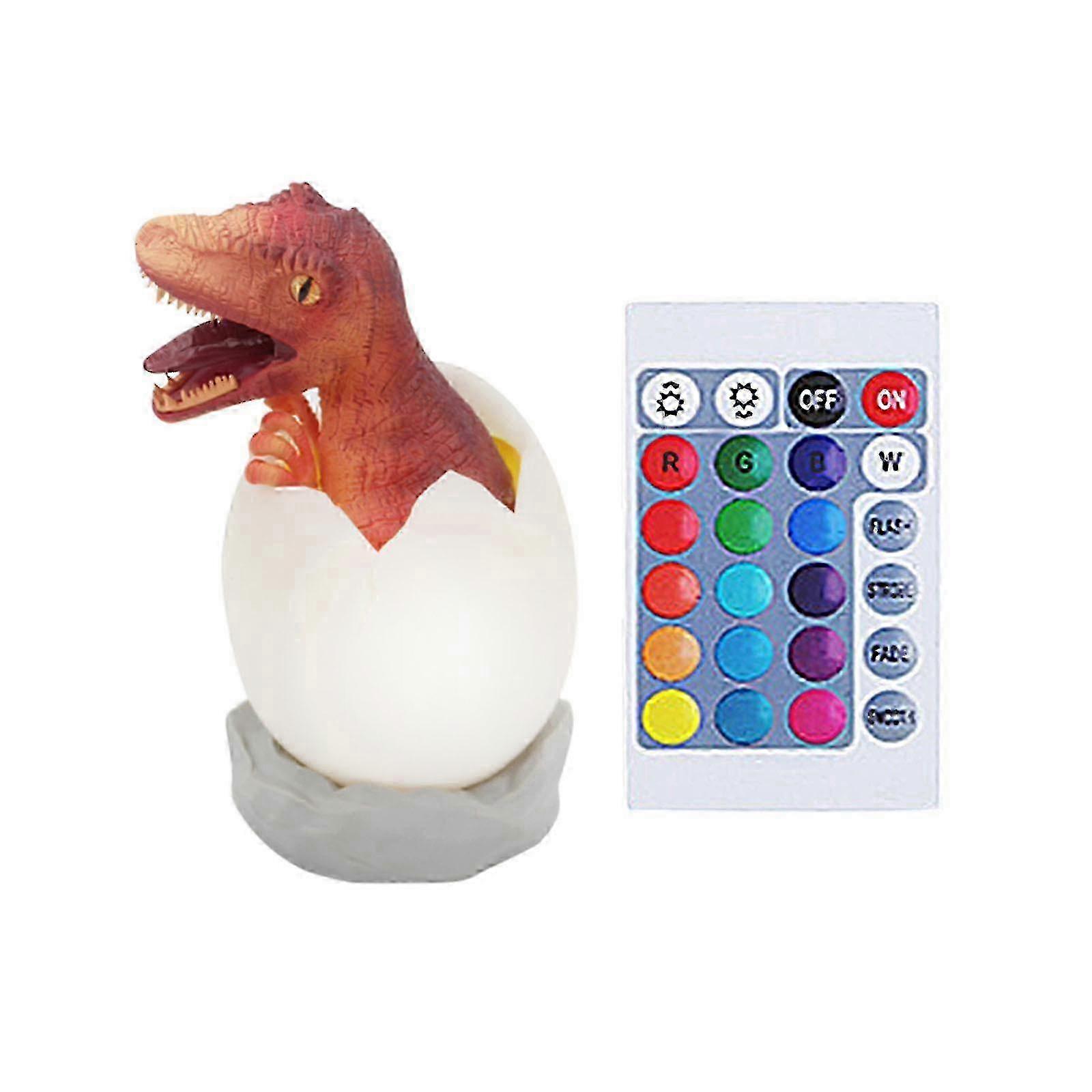 w dinosaur night light remote control dinosaur bedside lamp color changing light
