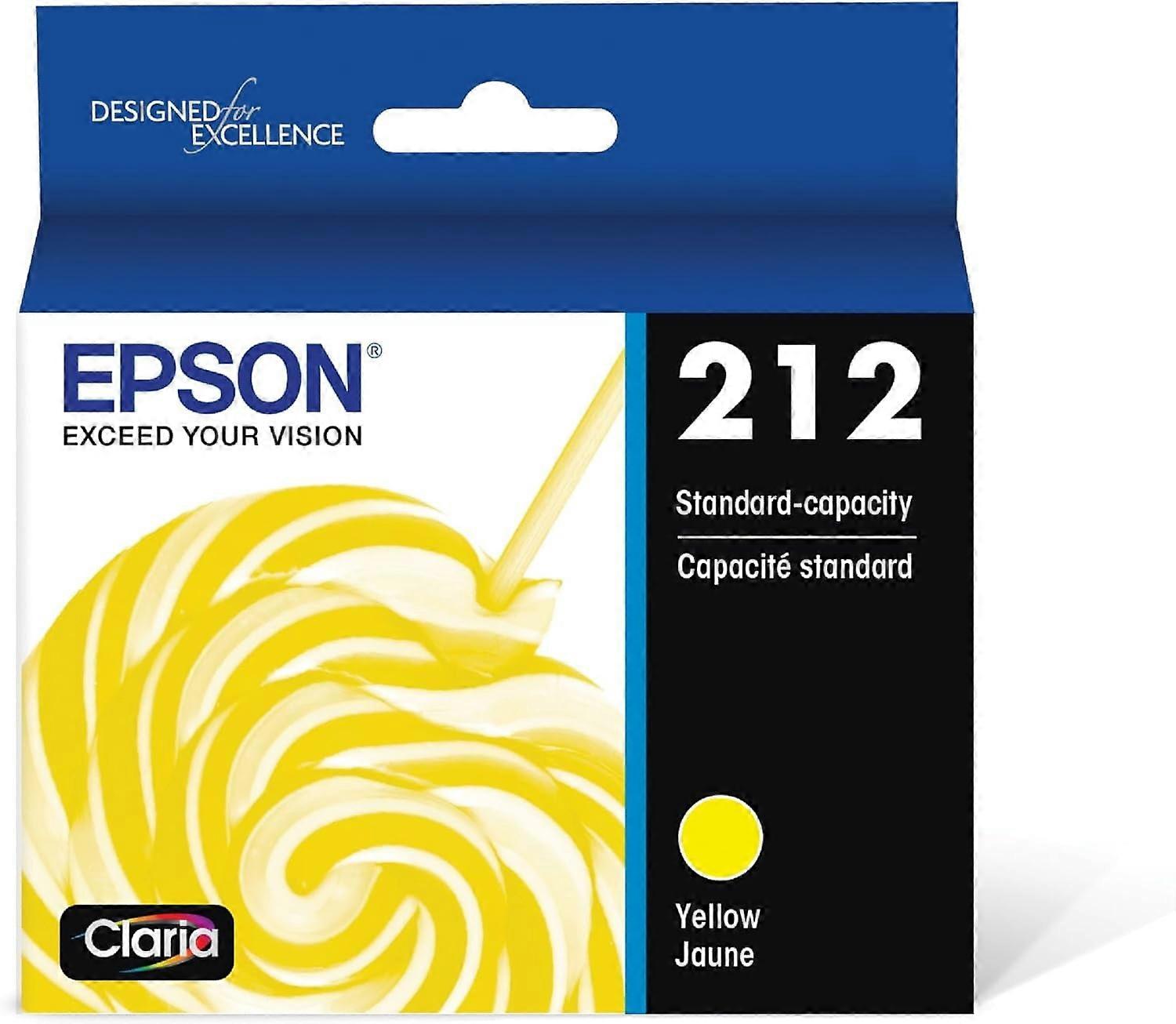 EPSON 212 Claria Ink Standard Capacity Yellow Cartridge (T212420-S) Works with WorkForce WF-2830, WF-2850, Expression