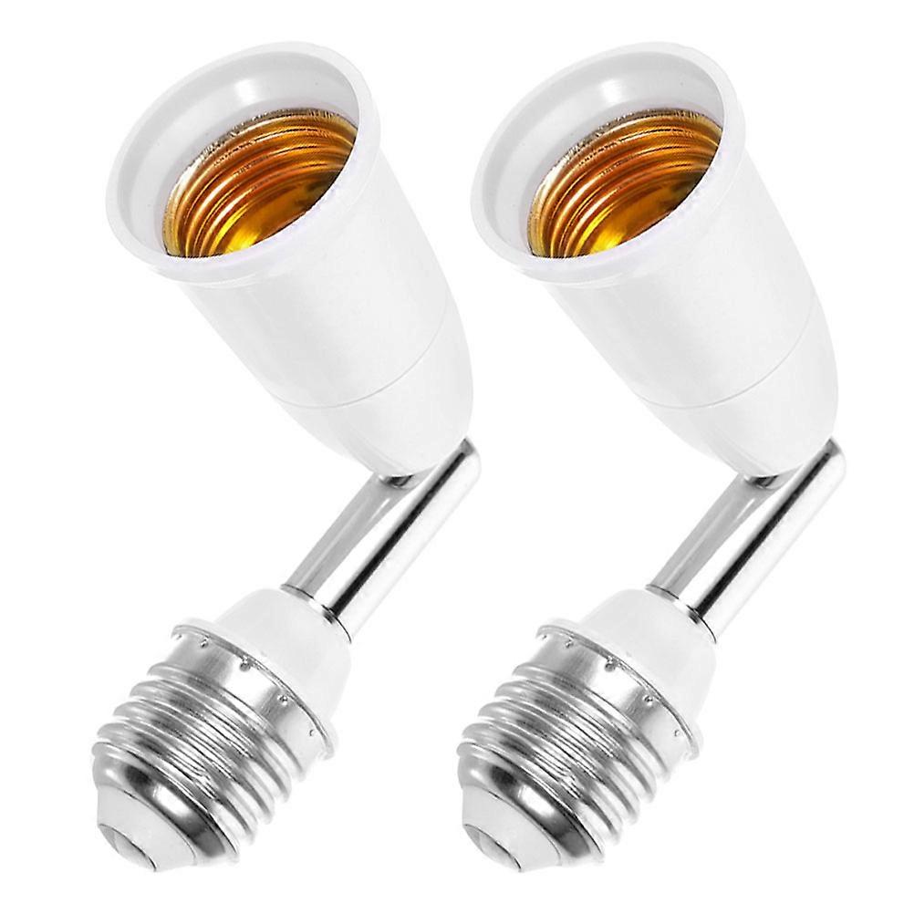 E27 Bulb Socket Extender with 360 Degree Rotation for Light Adjustment 2Pcs