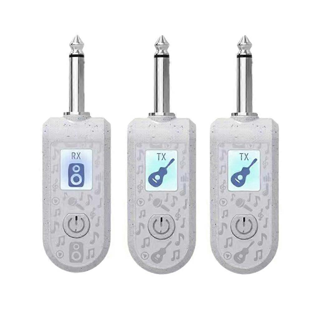 2.4G Wireless Instrument Pickup Guitar Transmitter Receiver Plug Play for 6.35mm Audio Interface Electric Instruments A