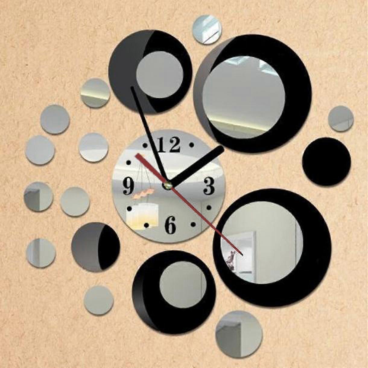 YiFudd Removable Diy Acrylic Mirror Wall Sticker Decorative Clock