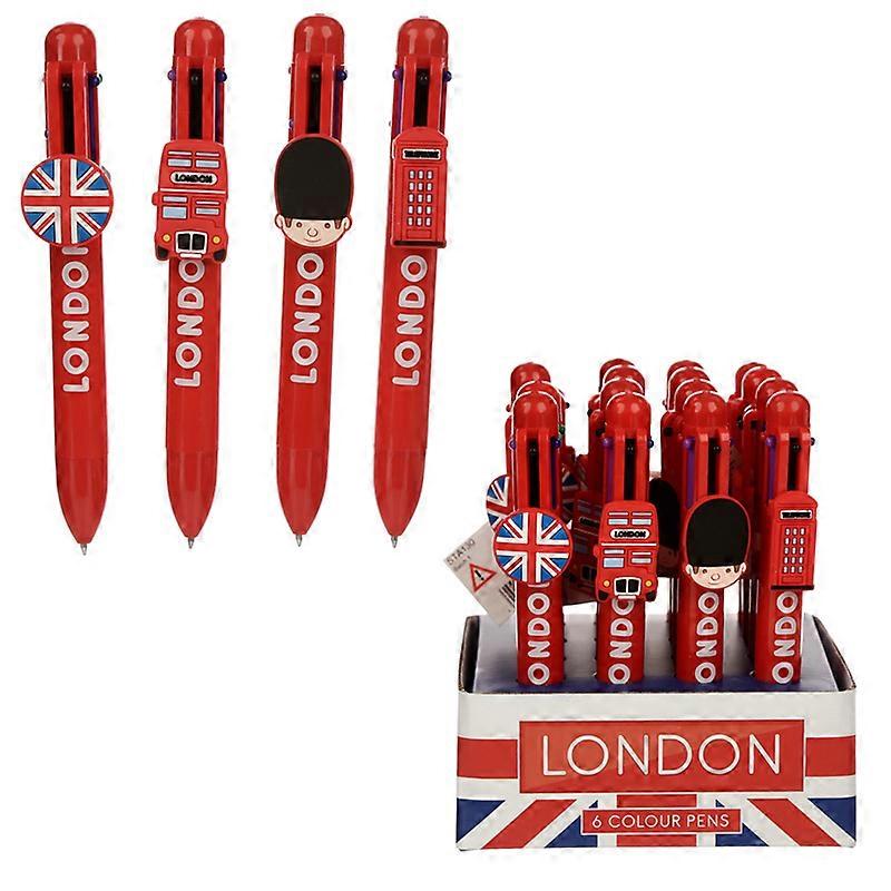 Multi Colour Pen (6 Colours) - London 1 Pack