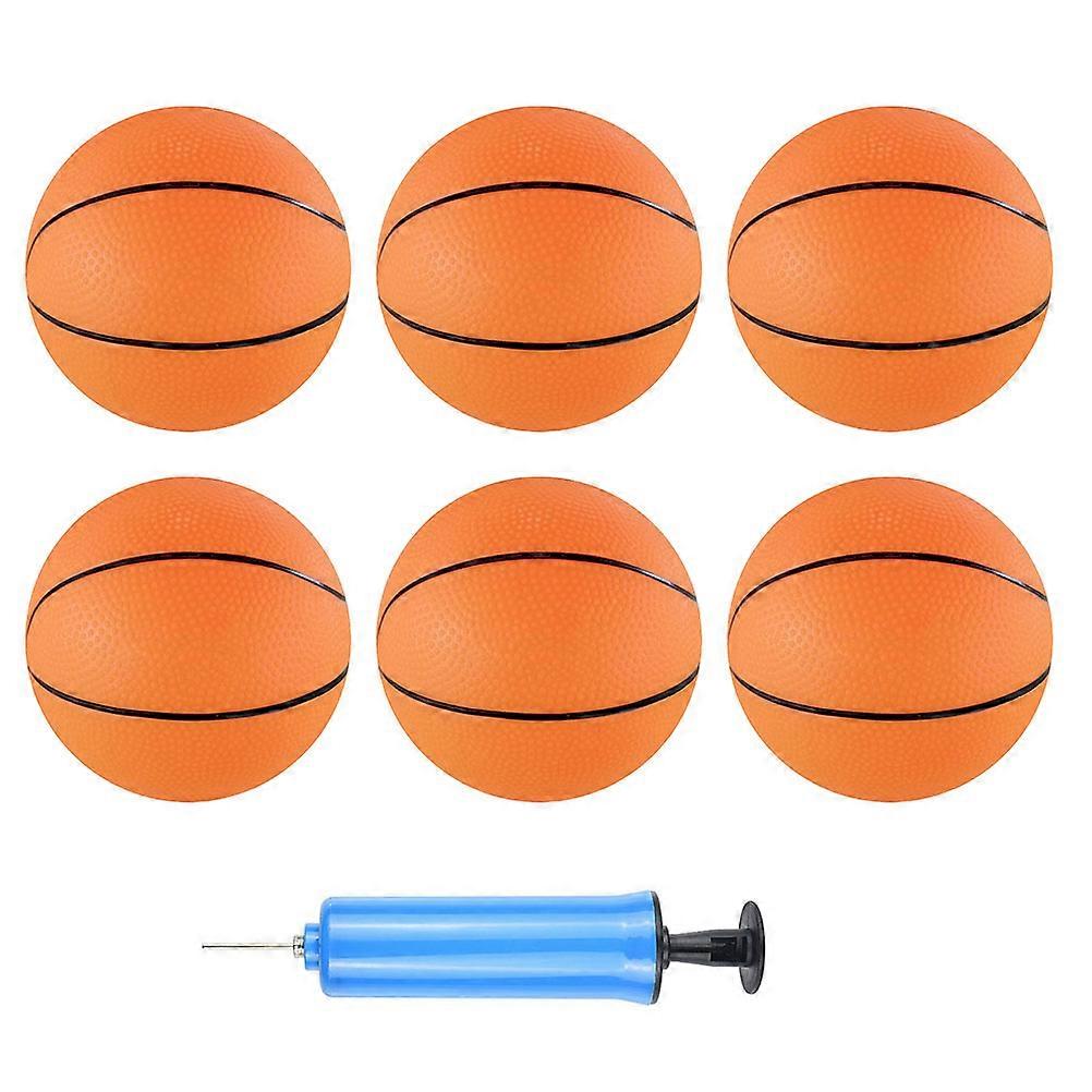Kid Basketball Toy for Playing 3Sets Inflatable Orange Ball Set