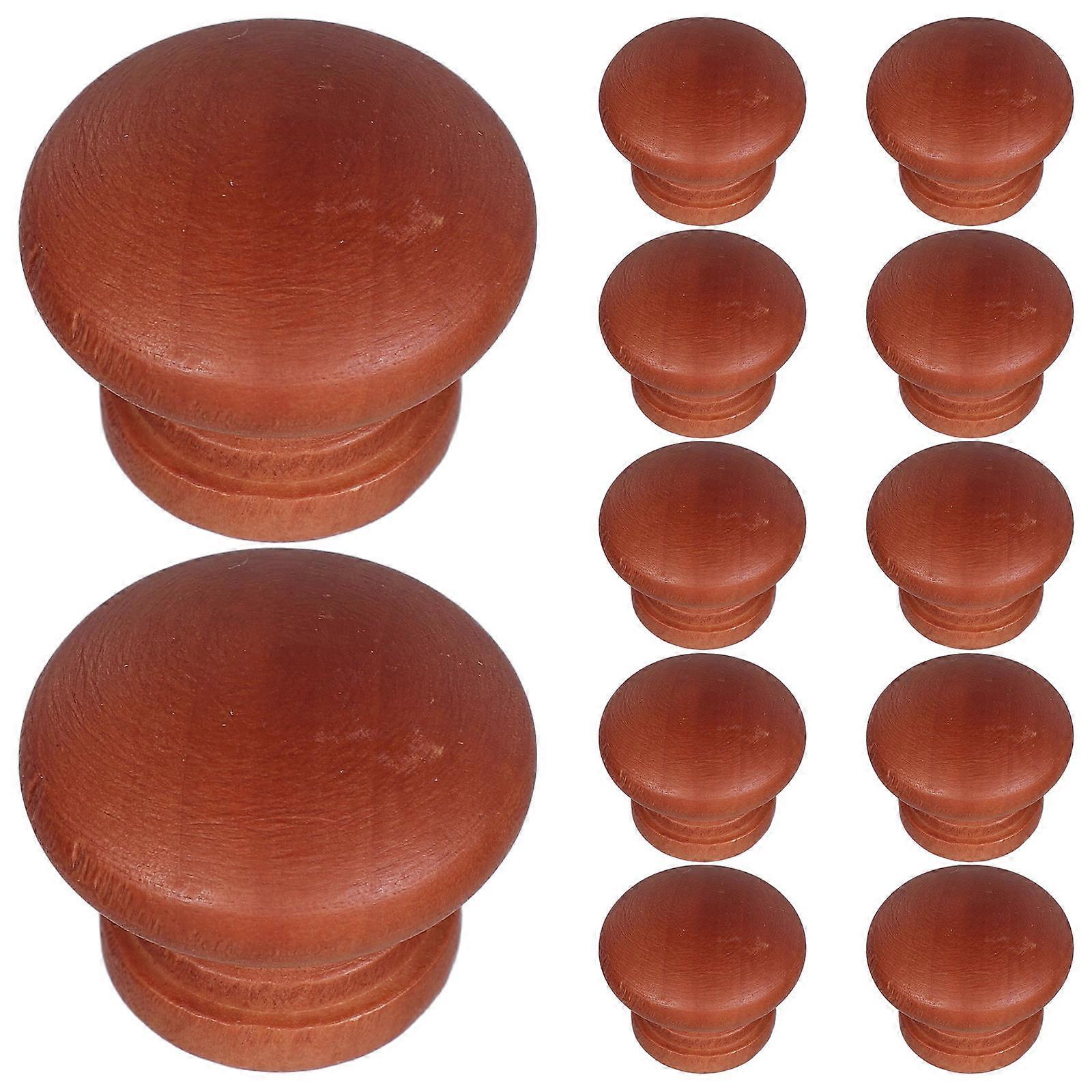 MLINS 12pcs Wooden Knobs for Dresser Drawers Unique Cabinet Knobs Retro Style Drawer Pulls Closet Door Knobs Replacement