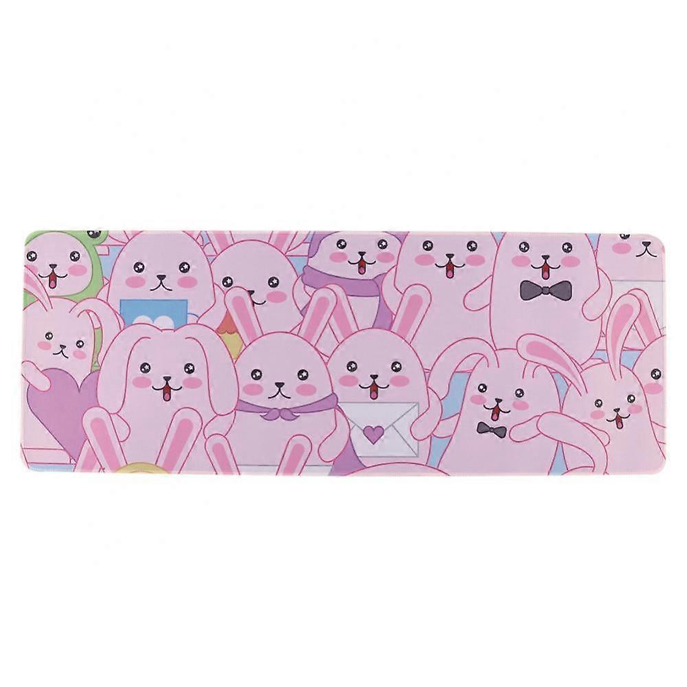 Feiona Gaming Mouse Pad, Extended Mouse Pad, Computer Keyboard Mouse Mat Desk Pad With Non-Slip Base And Stitched Edge