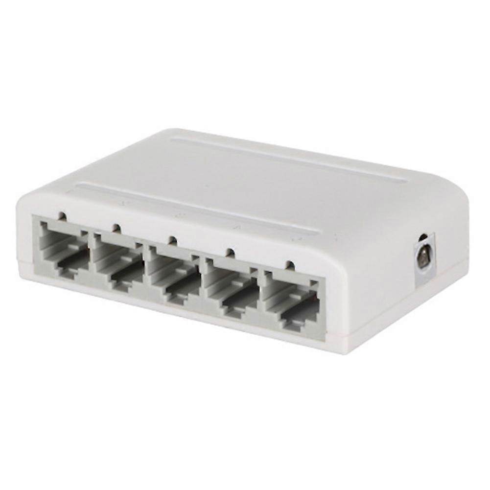 5 Port Gigabit Data Switch,Network Hub,Desktop Ethernet Splitter,Plug & Play Shielded Ports Fanless Quiet Mini Portable