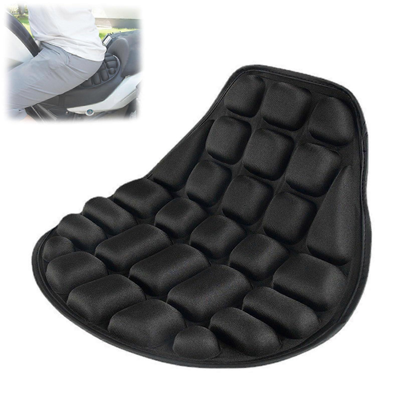 Motorcycle Seat Cushion for Benelli TRK 702 2023 2024, Breathable Shock Absorption Pad with Pressure Relief and Secure Straps