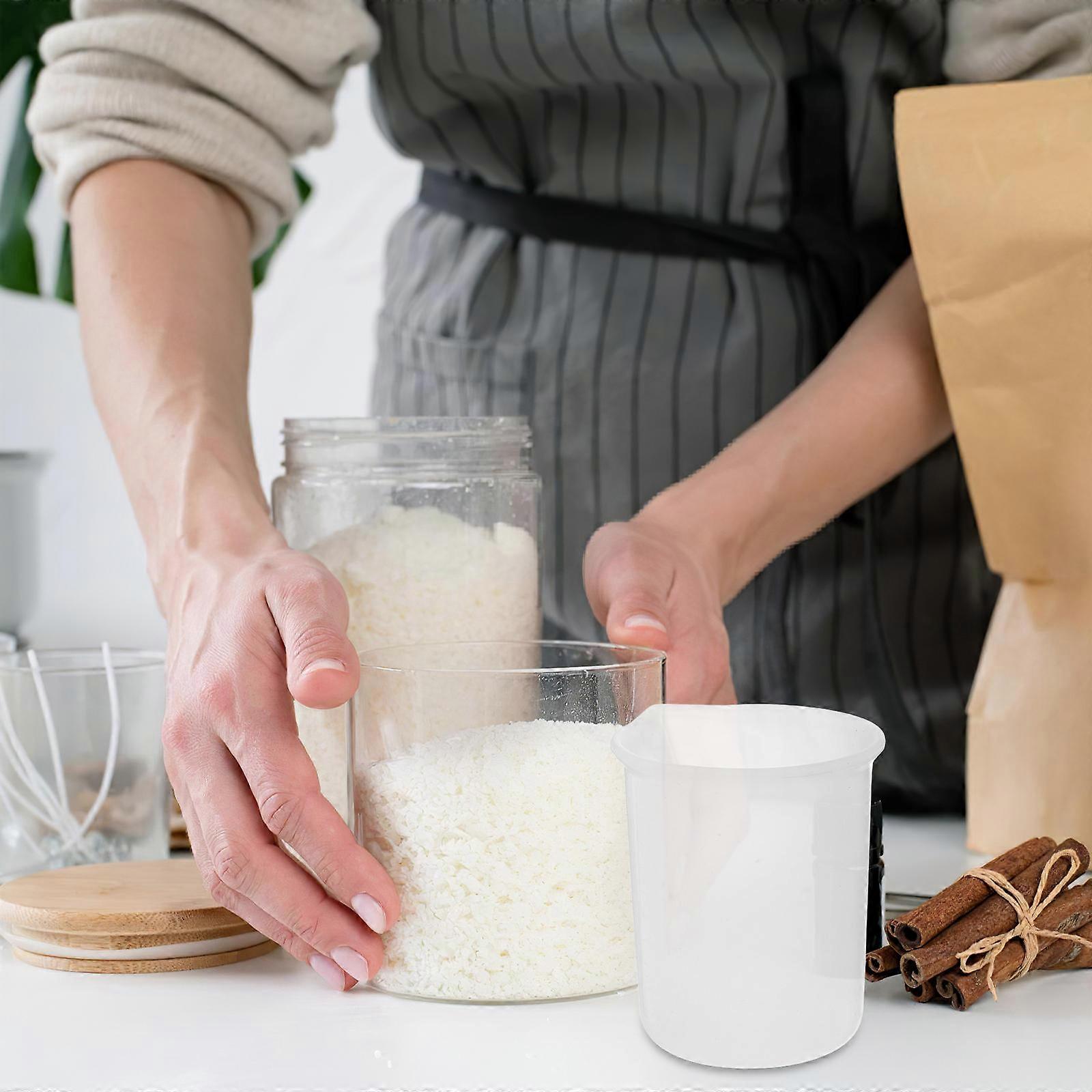 20 PCS 100mL PP Plastic Graduation Beakers Measuring Cups Liquid Container