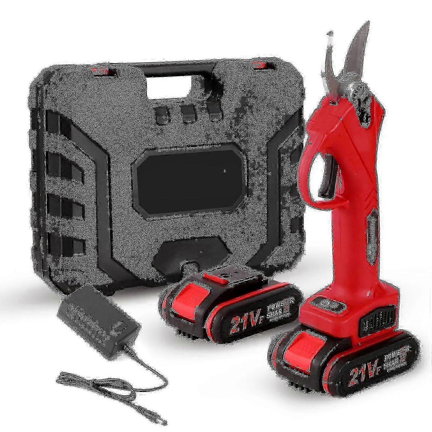 Portable Cordless Electric Pruning Shears Rechargeable Battery Powered Tree Branch Pruner Garden Cli  -NEW