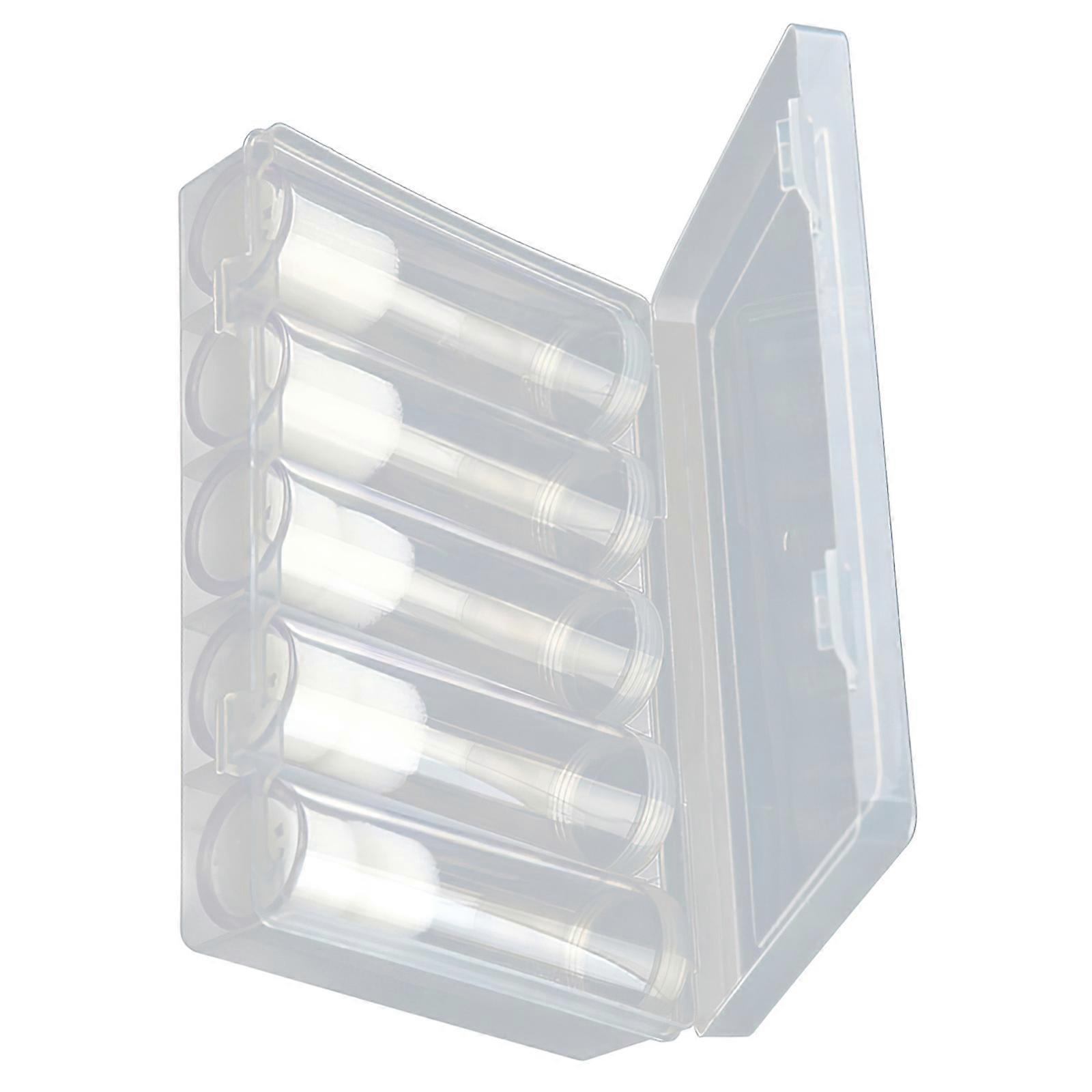 Coin Organizer Box Plastic Clear Round Cases for Coin Storage 24Pcs