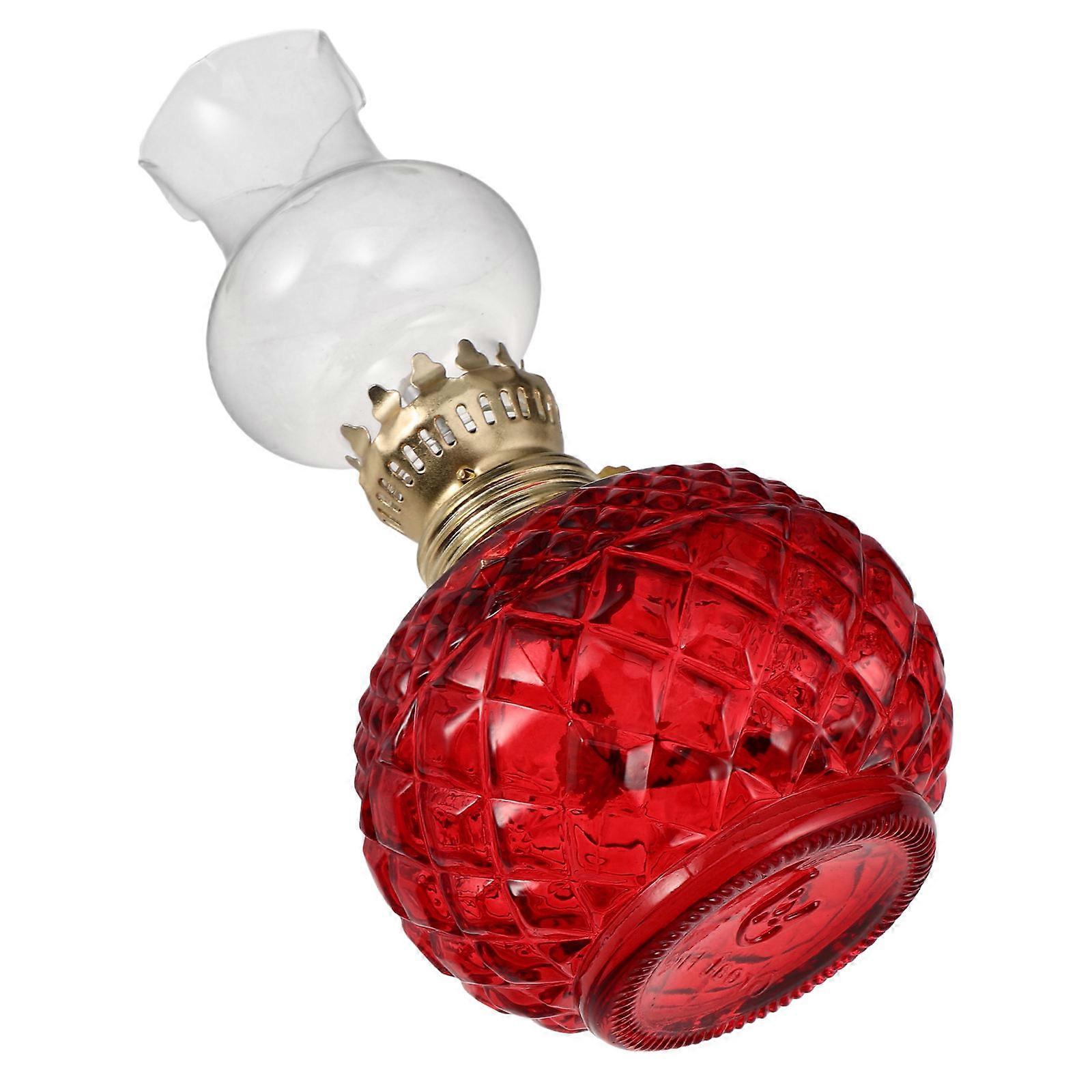 Vintage Oil Lamp for Home Decor with Adjustable Flame 1 Unit