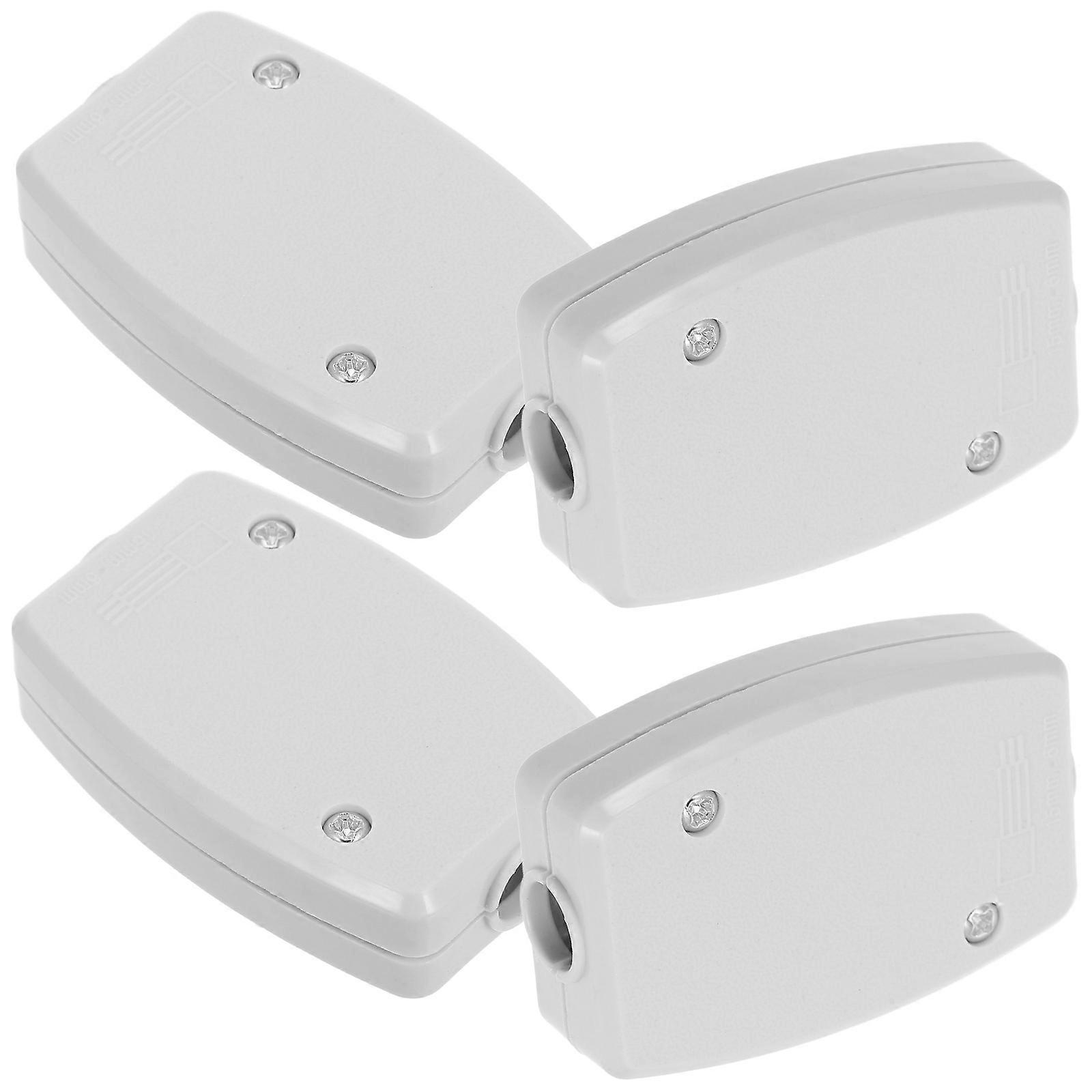 Sturdy Plastic Terminal Junction Box for Wire Cable Connector 4Pcs Set