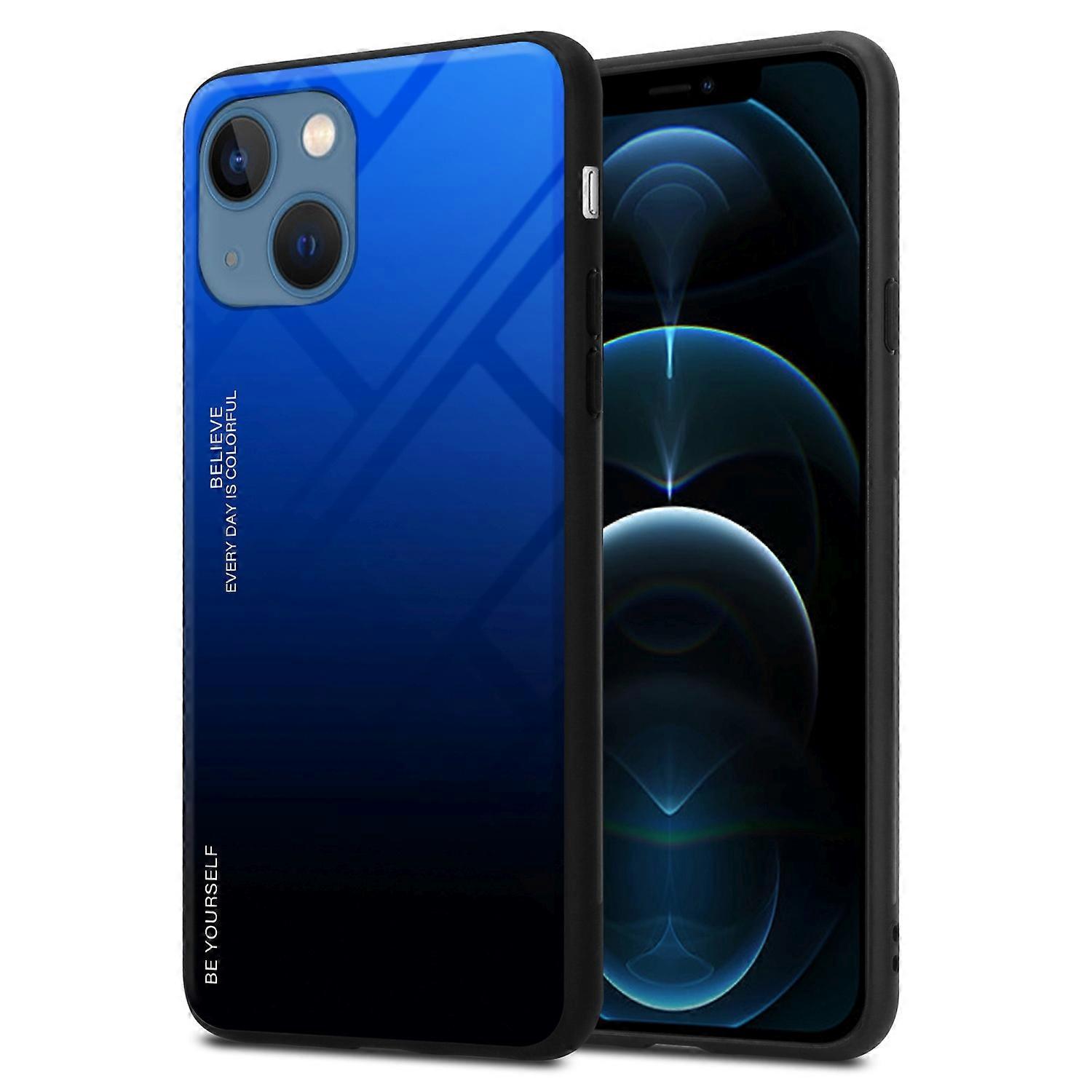 Case iPhone 13 MINI TPU Protective Case - Back Cover with Protective Glass - Two-Tone