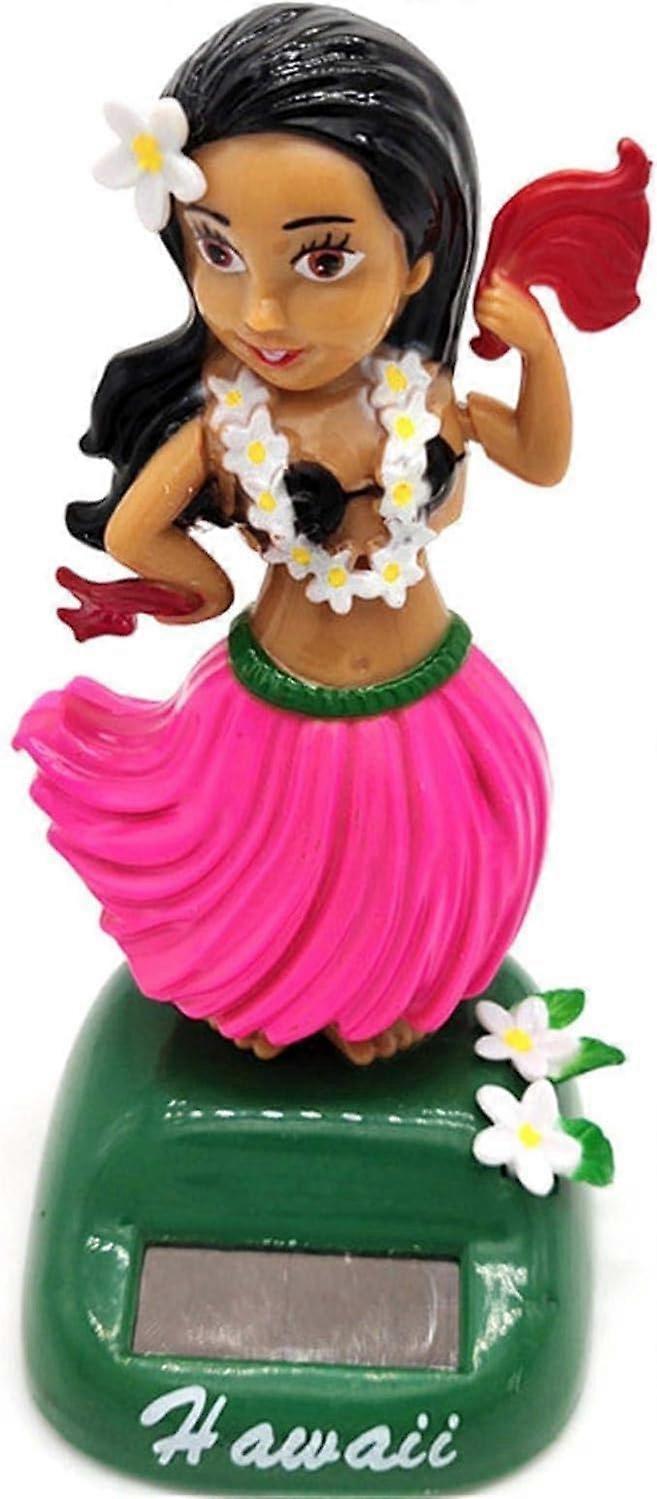Solar Powered Hula Girl Dashboard Doll with Authentic Hawaiian Design for Car or Home Decor