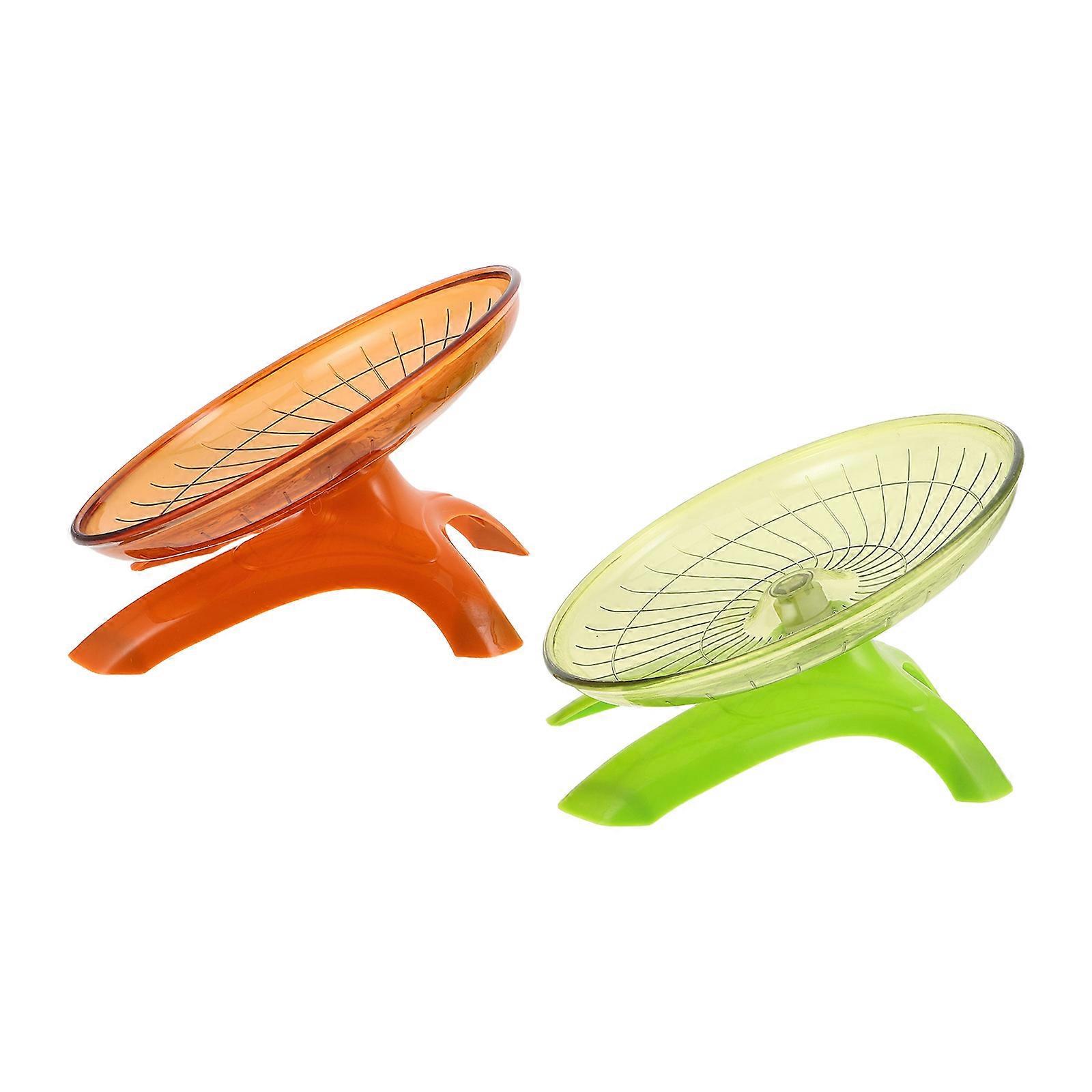 Silent Hamster Wheel Pet Wheel for Exercise 2Pcs Small Pets Toy