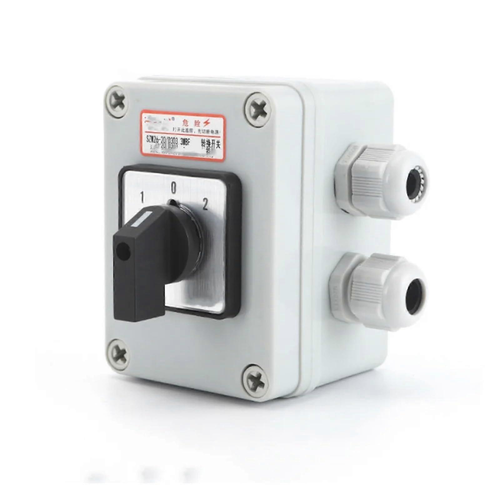 Rotate Select CAM Transfer Switch 3Position (102), 12Terminal, AC660V 20A, Model SZW2620/D303.3, With Box