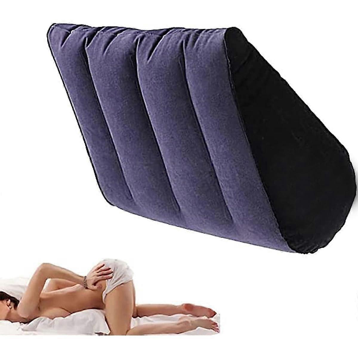 Wedge Pillow for Side Sleepers Memory Foam Body Pillow Extra Support Cushion for Knee and Back Pain