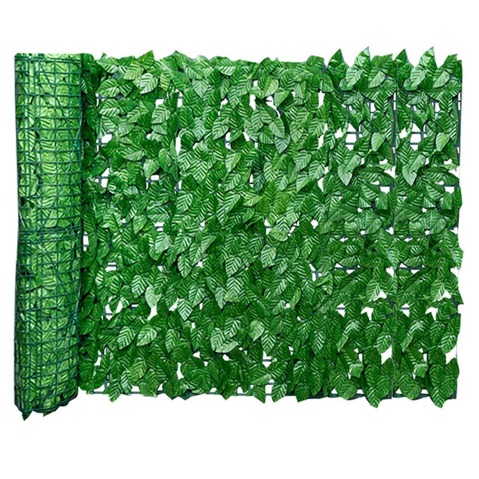 Artificial Leaf Privacy Fence UV Resistant Expandable Ivy Trellis for Garden Balcony Outdoor Screening 3x0.5m
