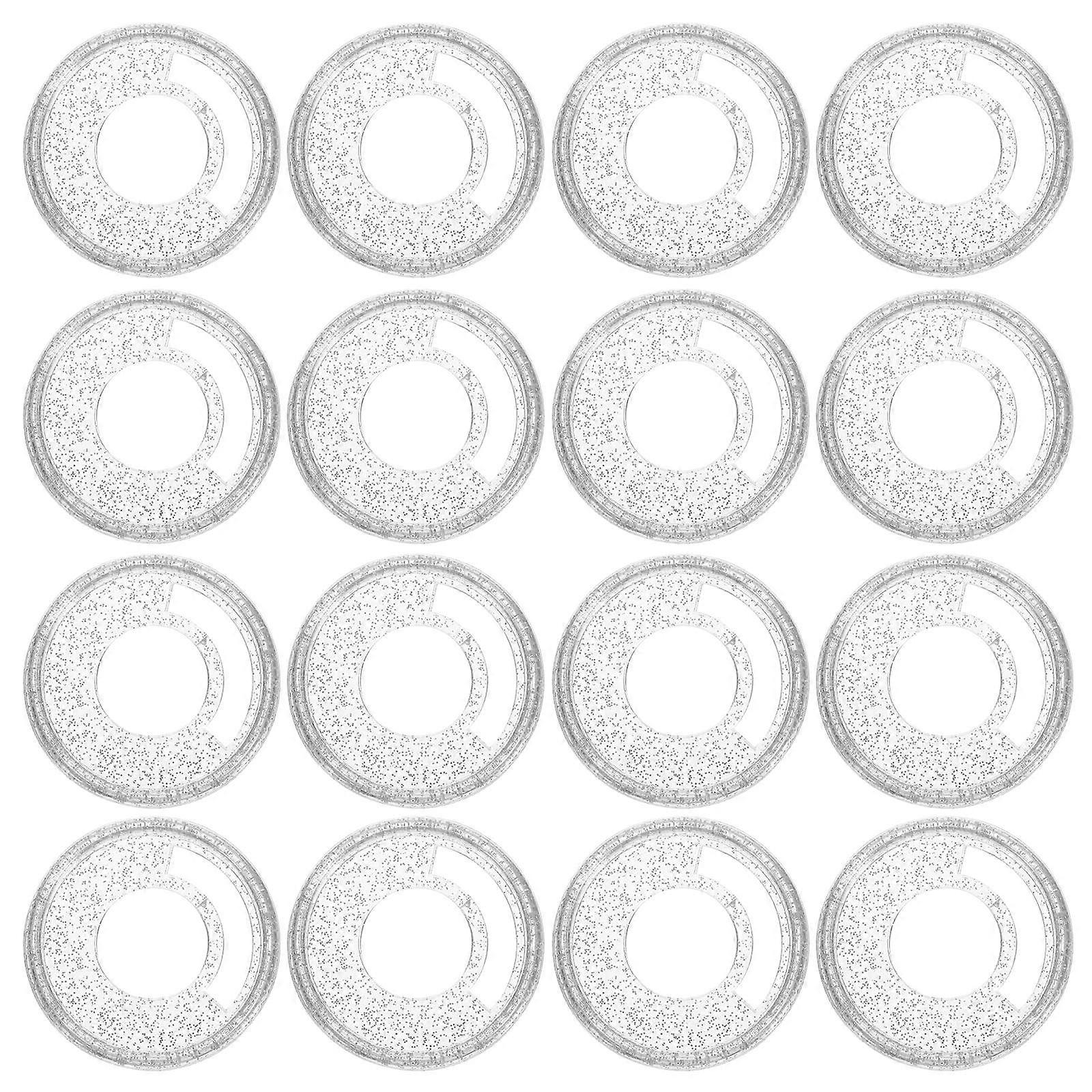 Binder Disc Plastic Loose Leaf Binder Discs for Decoration 250Pcs Kit