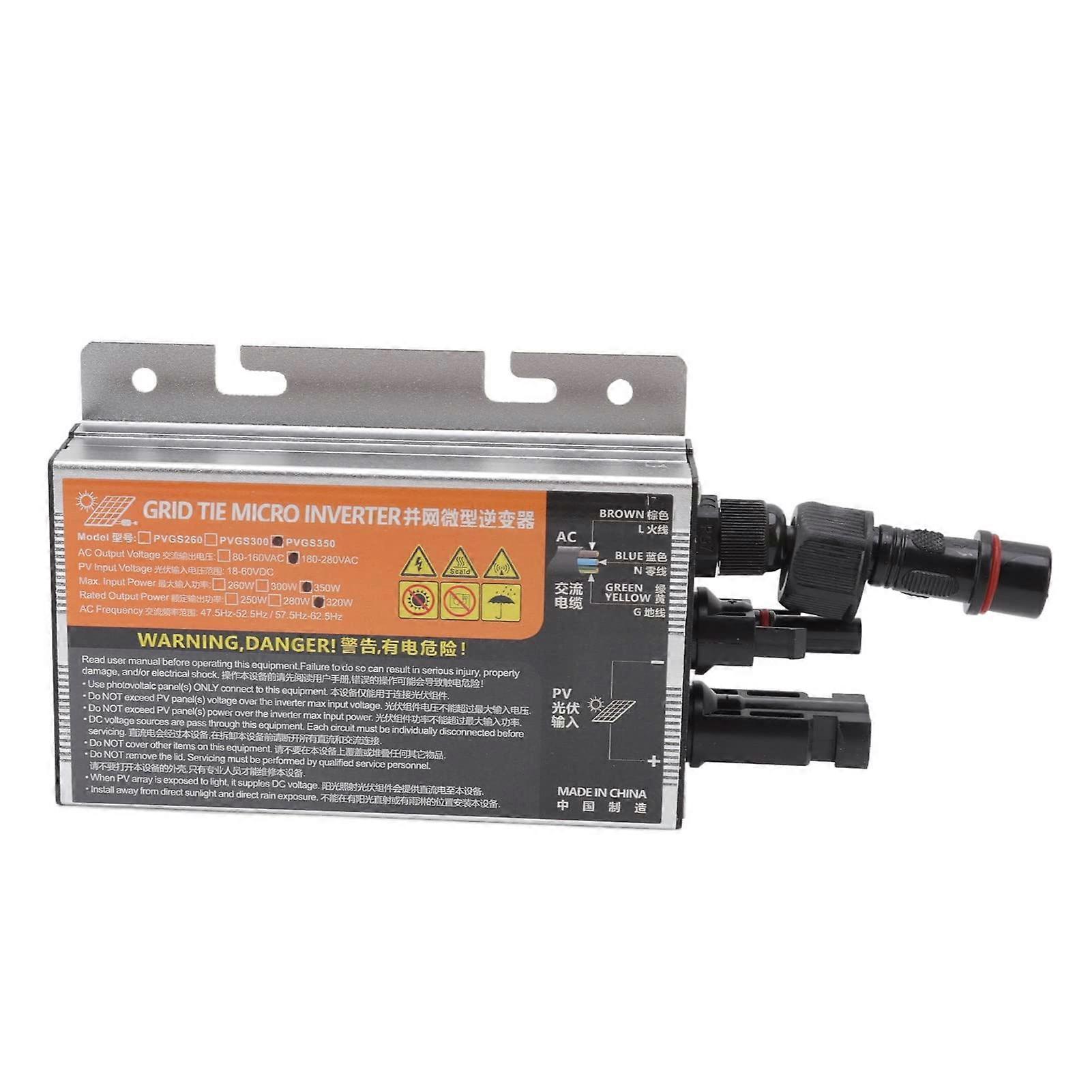 Solar Micro Inverter 350W Grid Tie AC220V  Efficiency Compact Durable Design for Solar Systems