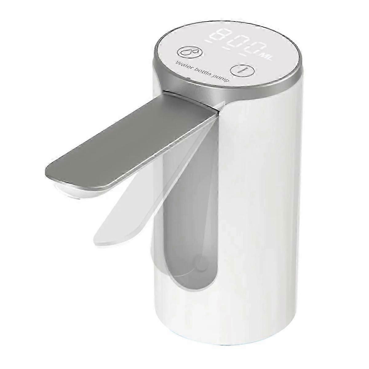 LED Display Water Bottle Pump Foldable Electric 1200mah Rechargeable Automatic Stop Touch Button 3