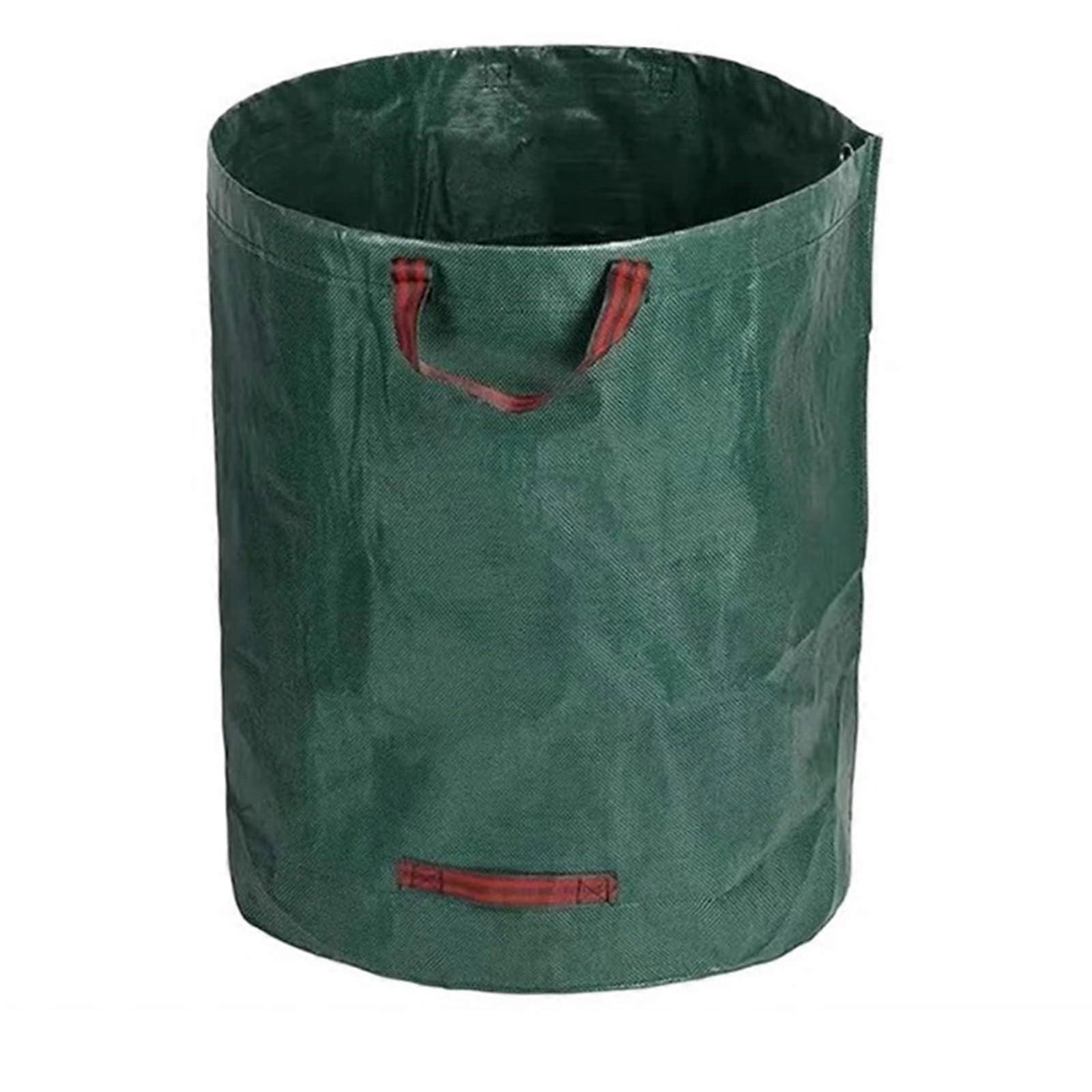 400L Garden Waste Bag 2pcs Large Capacity Waterproof Reusable Leaf Sack Foldable Yard Container