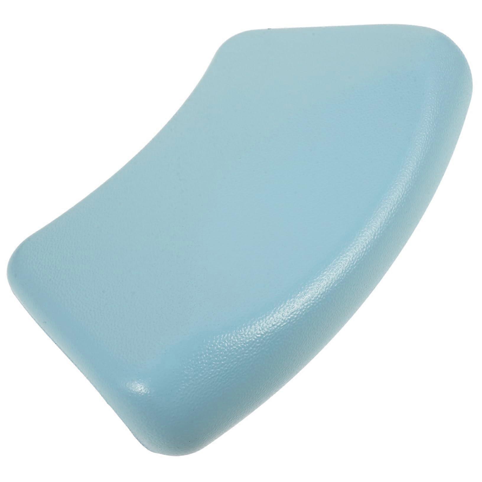 Bath Pillow with Ergonomic Neck and Shoulder Support, PU Material Black Bathtub Headrest