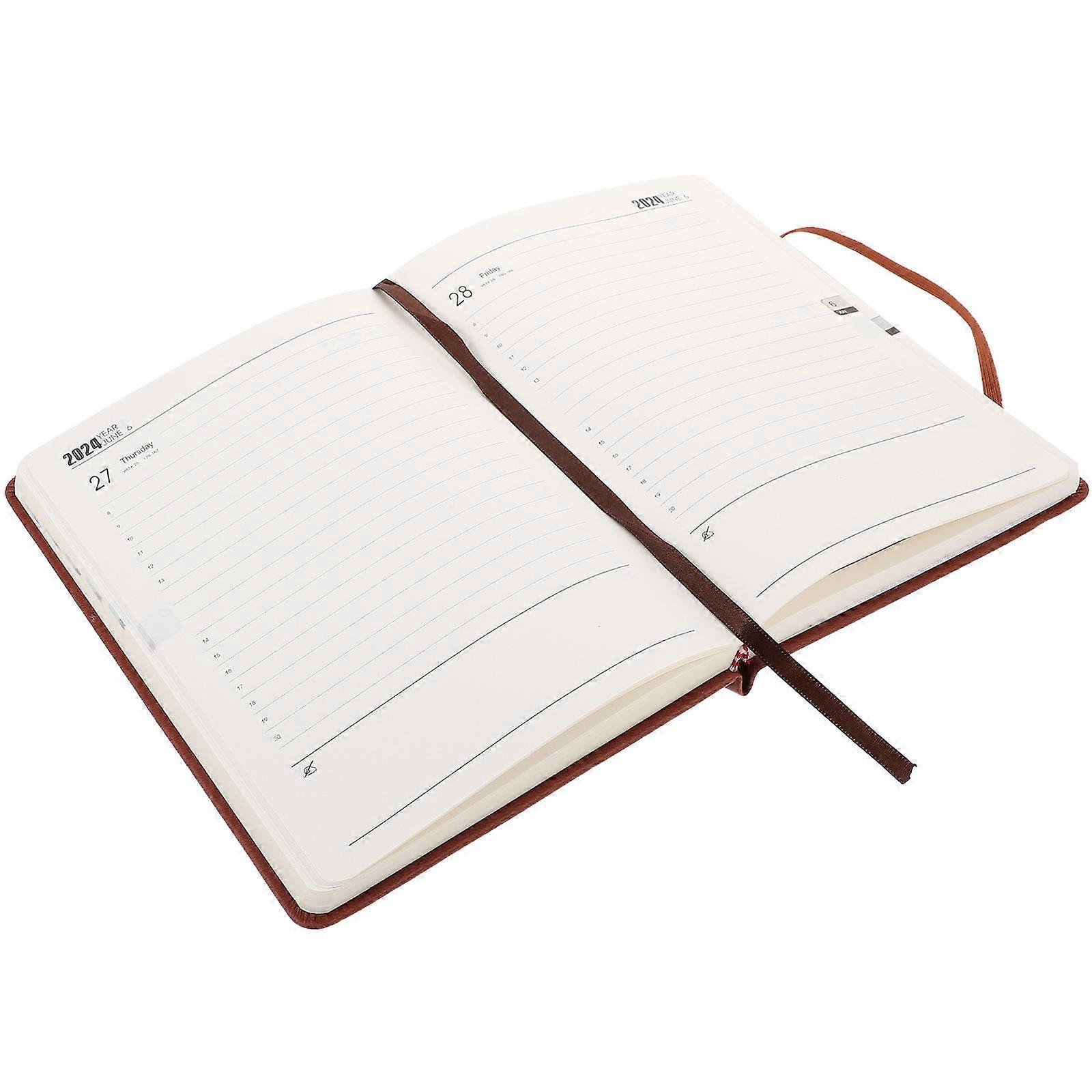 Office Daily Planning Notebook Notebook for Yearly Schedule Writing 2Pcs