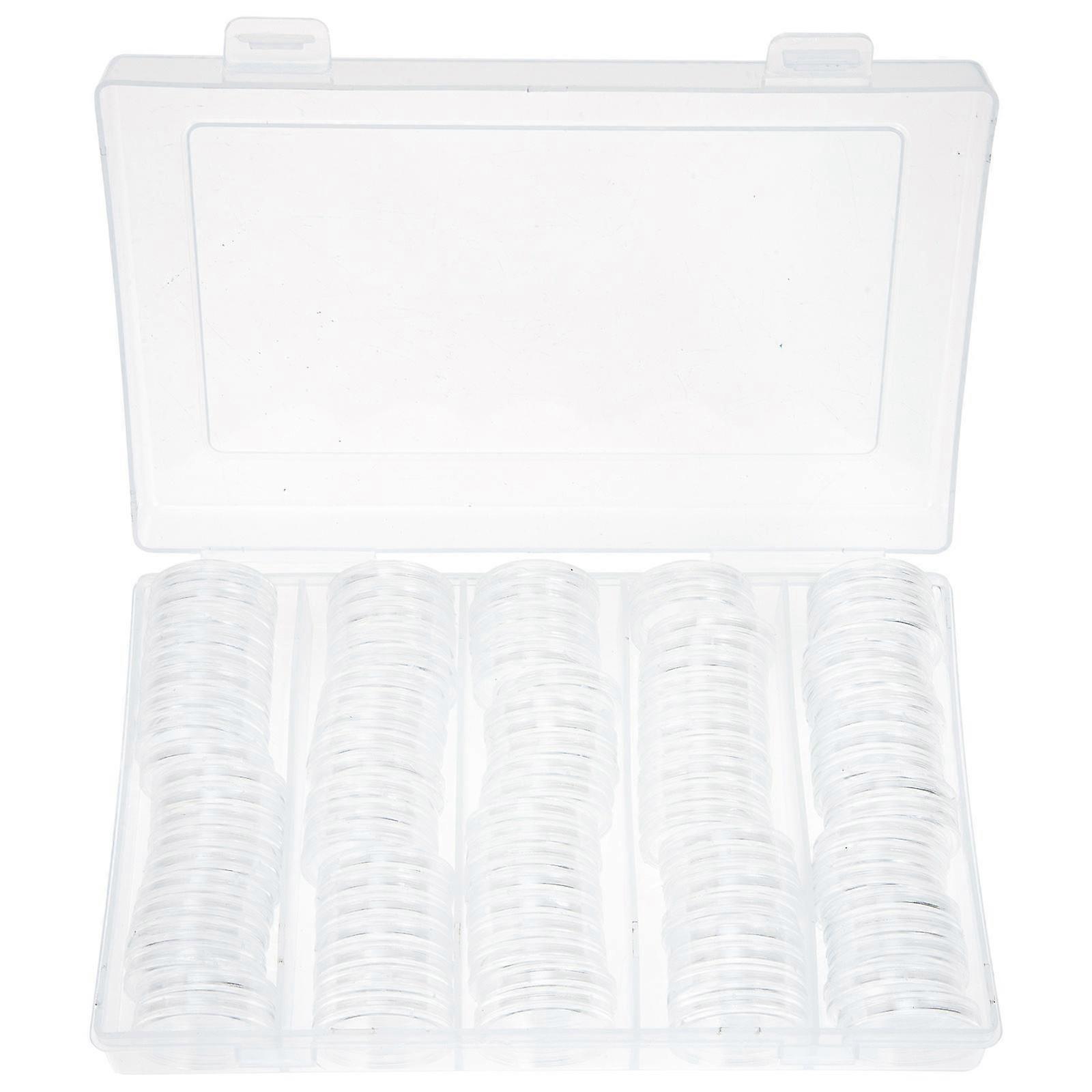 Protective Coin Box Coin Collection Box with 3Sets Clear Storage Case