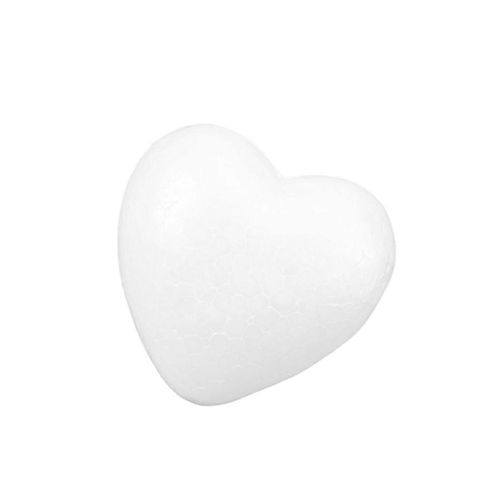 White Foam Solid Heart DIY Craft Ornament for Wedding Decoration