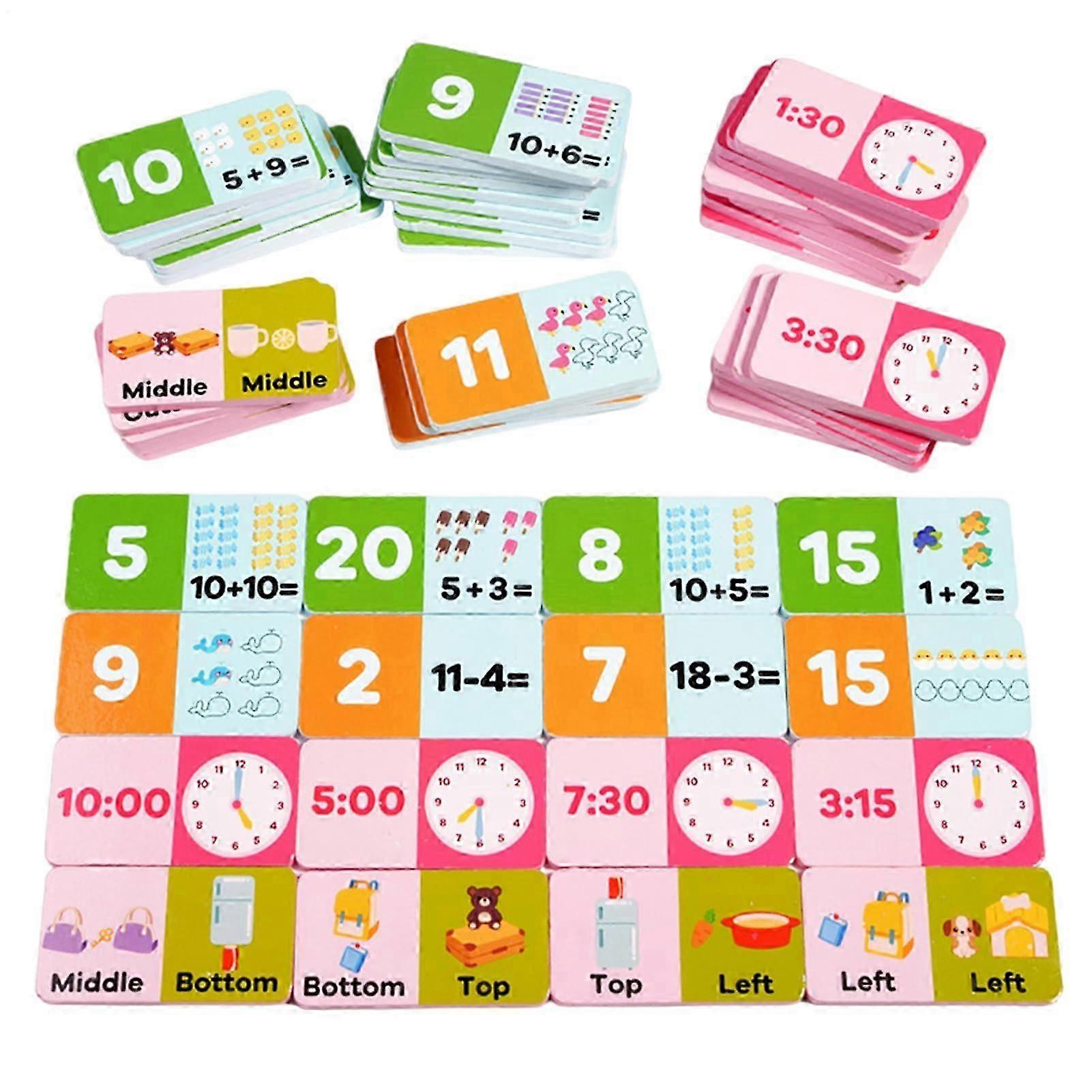 Addition Games: Educational Wooden Math Toy With Time-Concept Exercises And Interactive Elements For Ages 6-8