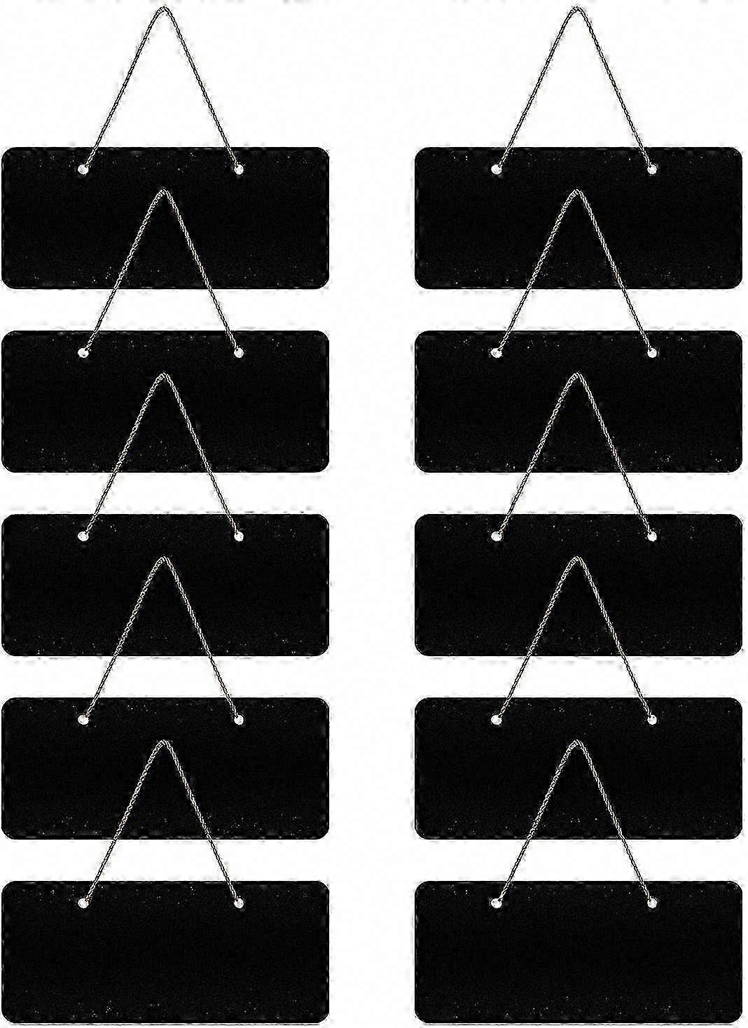 2025 New Small Reusable Mini Chalkboard Signs - 10pcs Hanging
