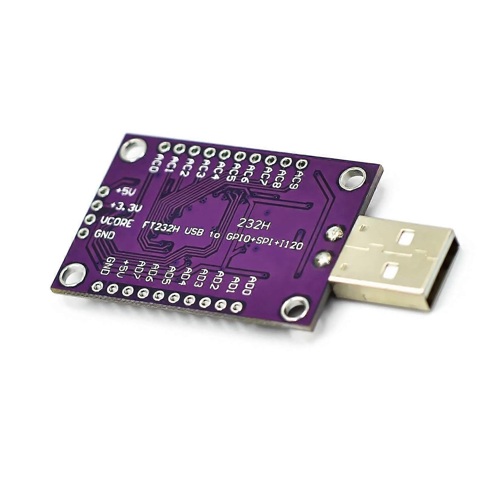 USB to I2C SPI UART Converter Board FT232H  Speed MultiProtocol Development Module