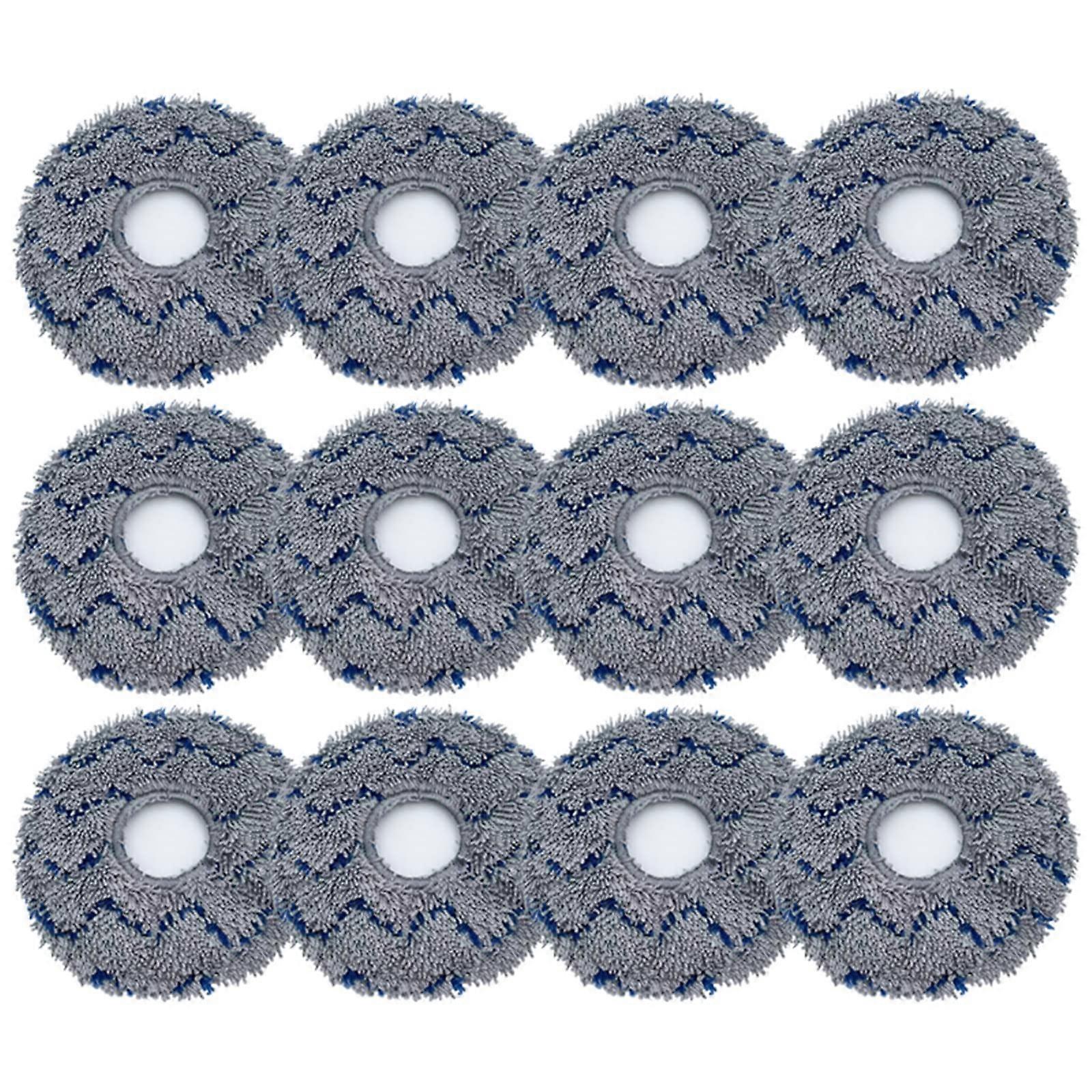 12Pcs Washable Microfiber Mopping Pads  Absorption Vacuum Mop Replacement for Floor Cleaning