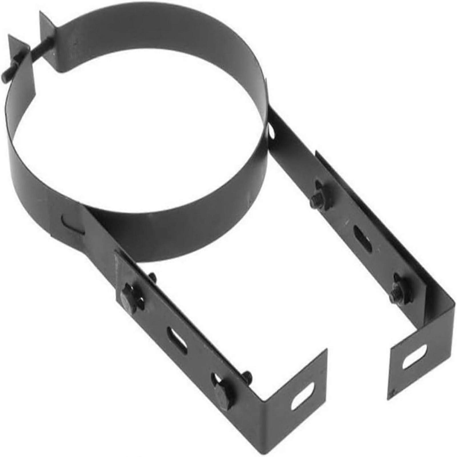 Adjustable Stainless Steel Chimney Pipe Bracket 125mm Flue Pipe Wall Mount for Fireplace