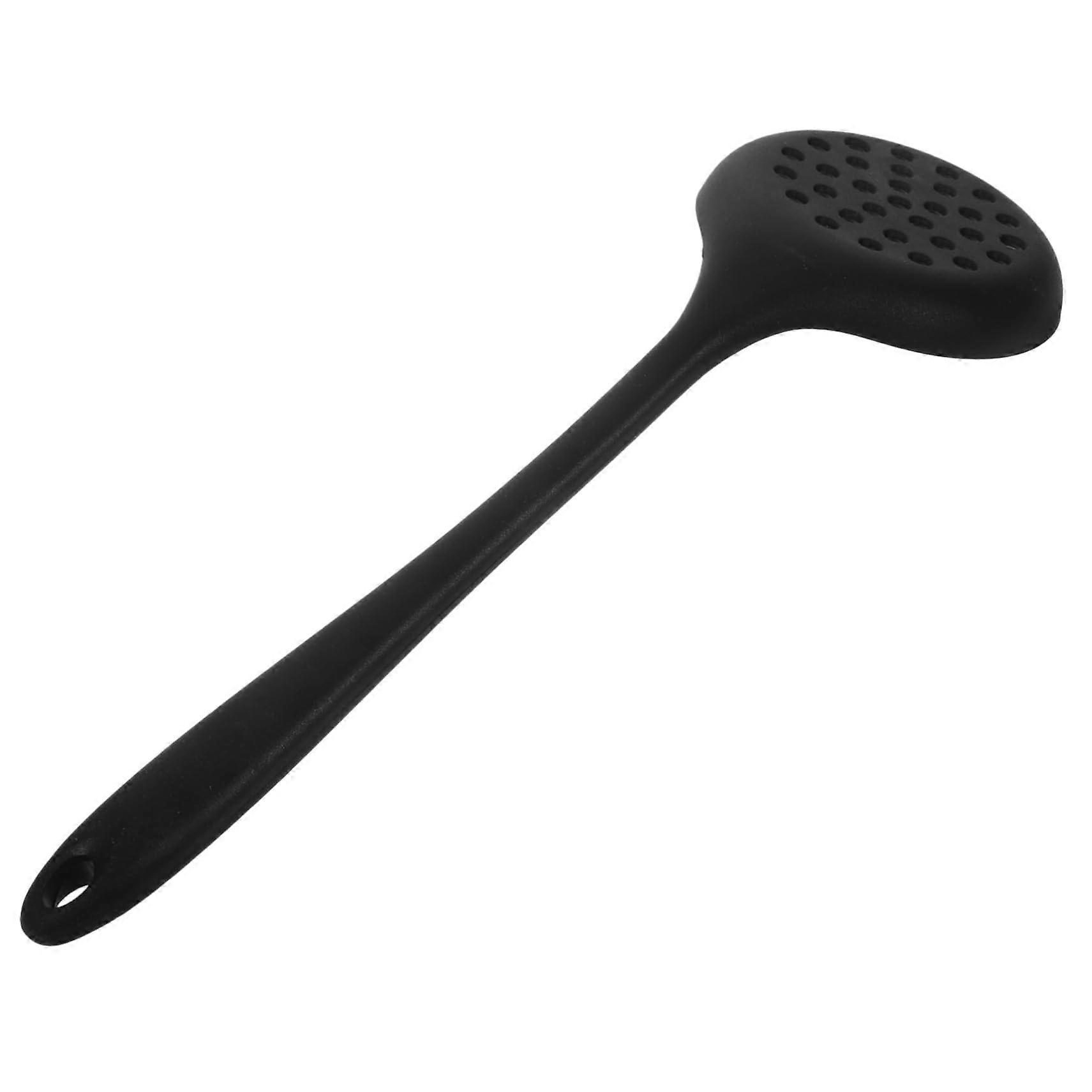 Silicone Cooking Spoon Strainer Heat Resistant NonStick Kitchen Utensil for Oil Drip