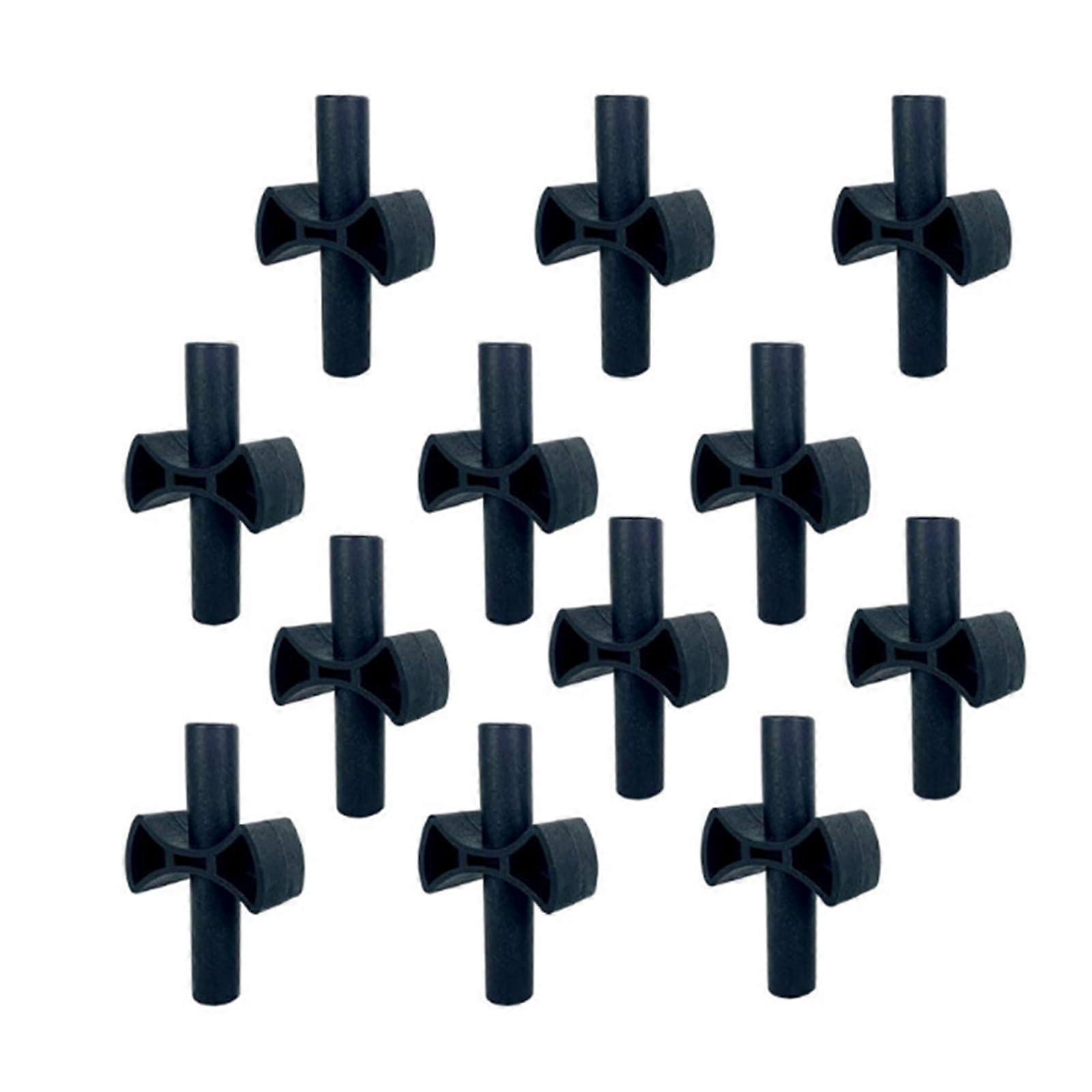 12Pcs Trampoline Accessories Pole Spacers Connectors for Secure Enclosure Fit and Stable Connection