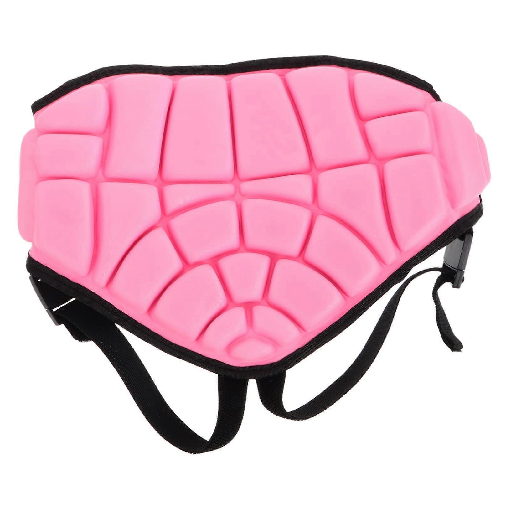 Kids Skating Protective Gear with Breathable Sponge Padding and Adjustable Butt Pads Pink
