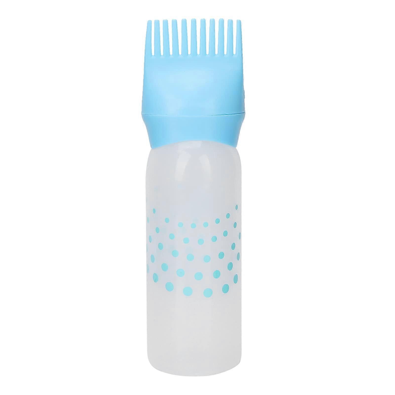 Hair Dye Applicator Bottle with Comb for Even RoottoTip Coverage, Refillable Plastic Salon Tool