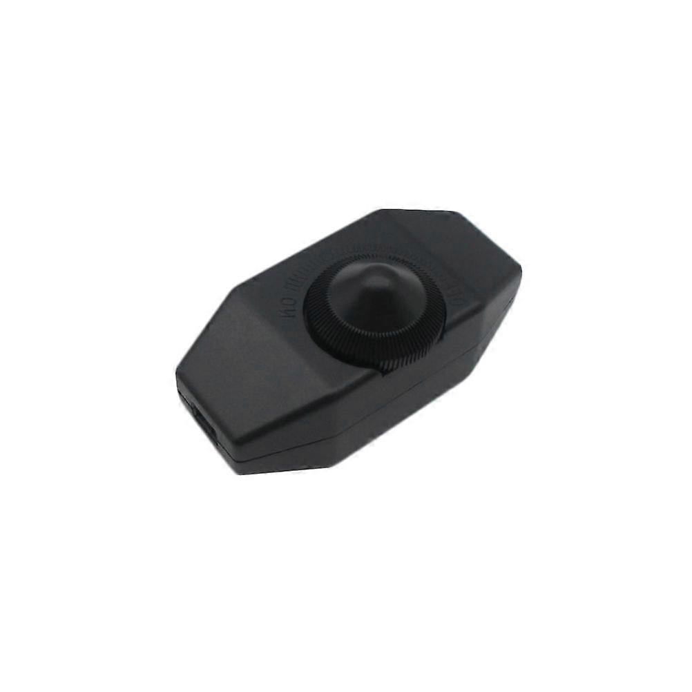 220V Gear Rotating Voltage Temperature Switch Table Lamp Tungsten Light Dimmer(Black)