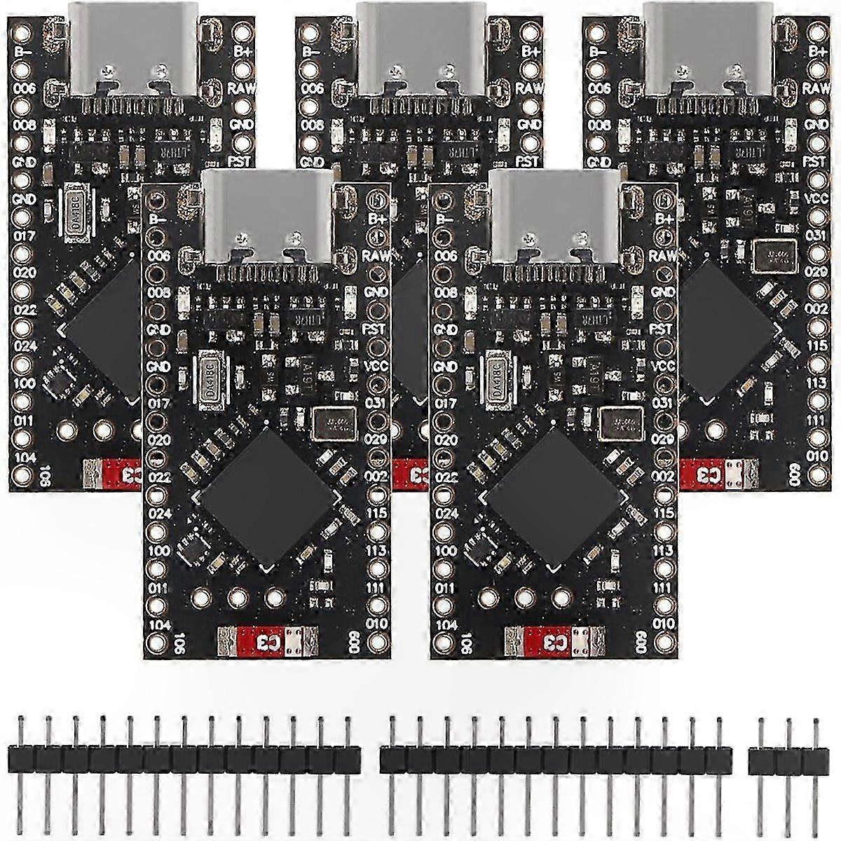 NRF52840 Development Board with Bluetooth and Type-C, Compatible with IDE, 5 Pack