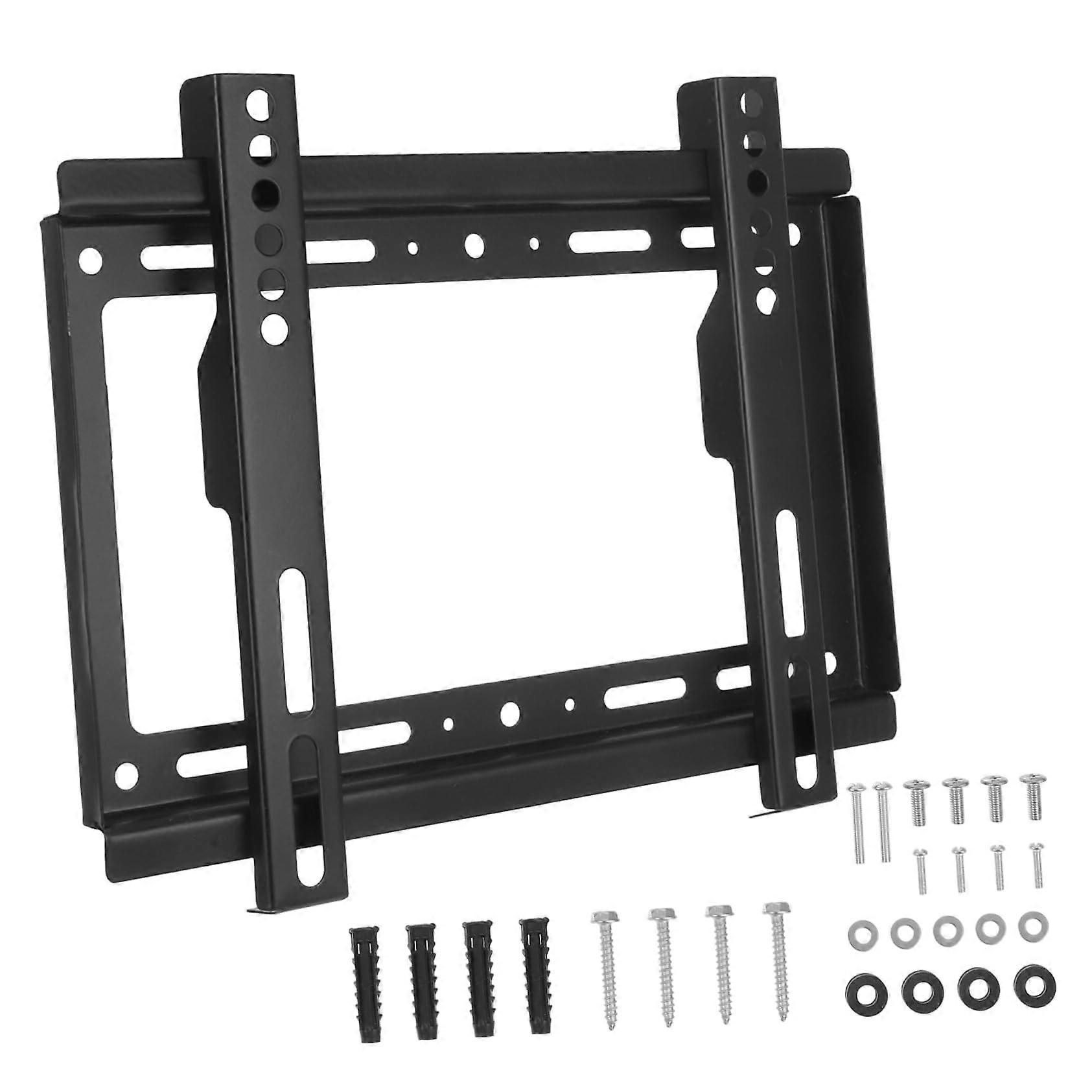 TV Wall Mount Fixed Bracket for 3265 Inch Screens, Low Profile, Easy Install, Black