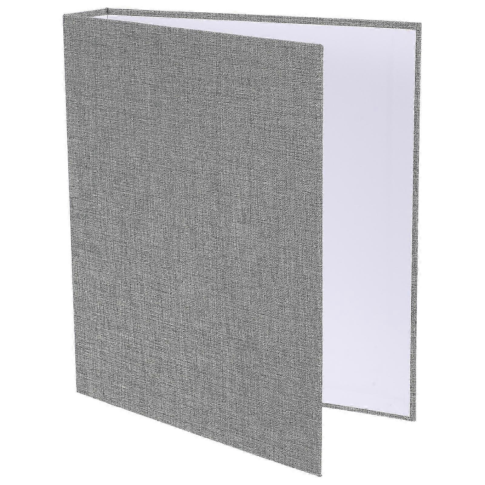 Grey Fabric Folder for File Binder Office Organization