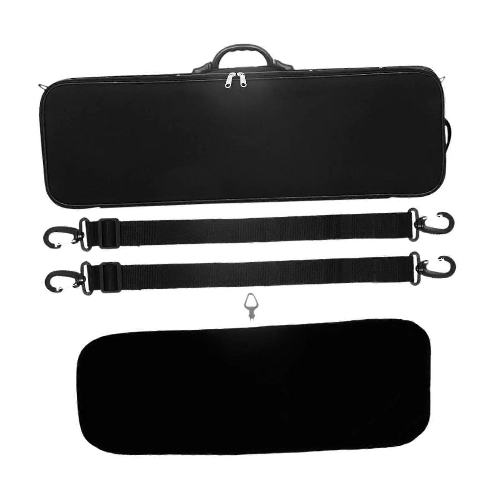 Full Size 4/4 Violin Case with Hygrometer, Rectangular Protective Design for Beginners